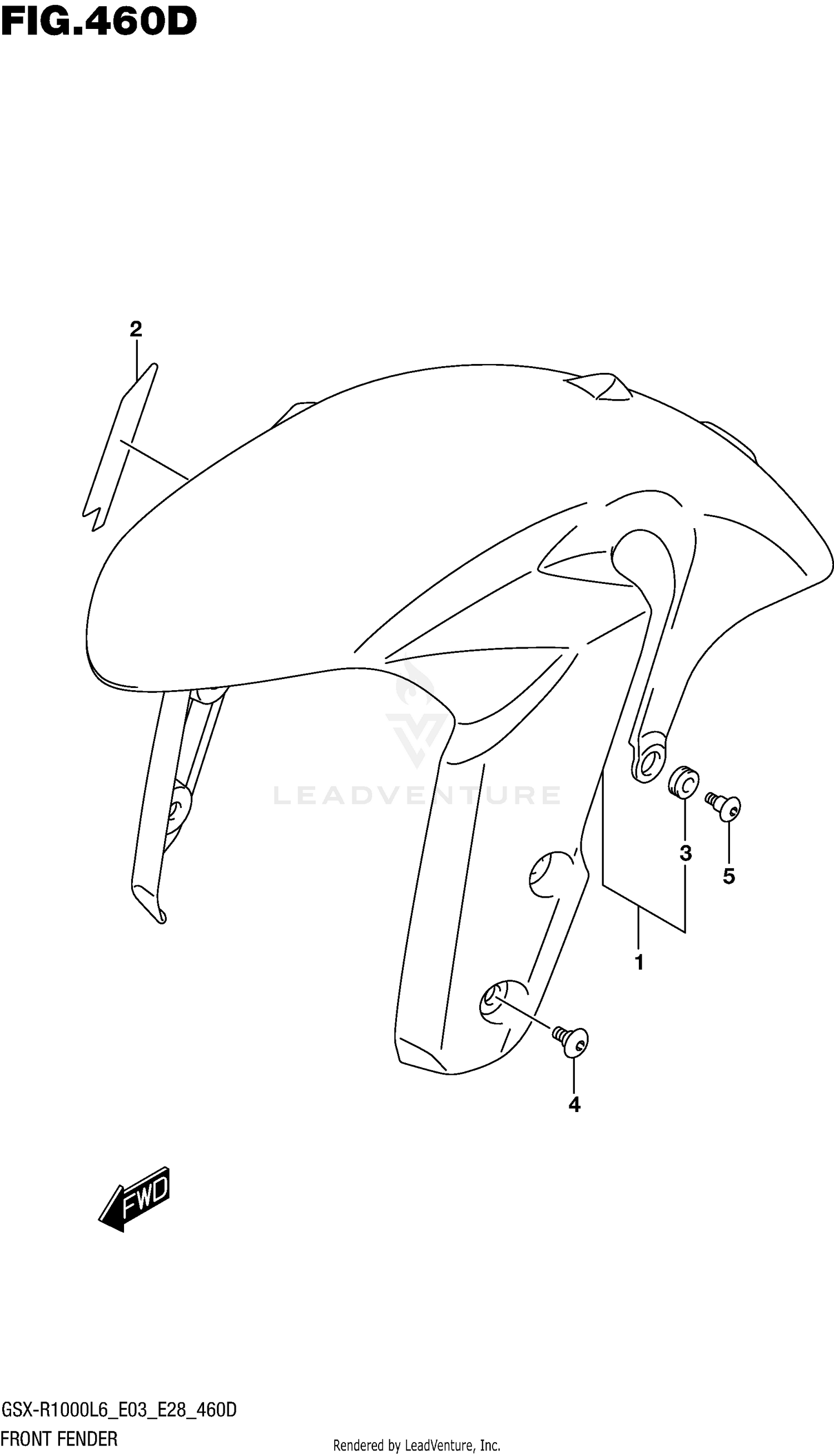 FRONT FENDER (GSX-R1000AL6 E28)