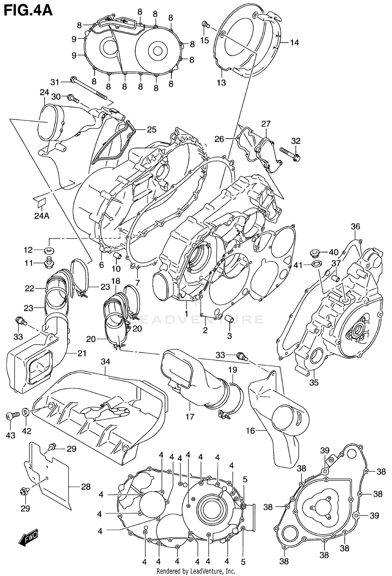 CRANKCASE COVER (MODEL K1)
