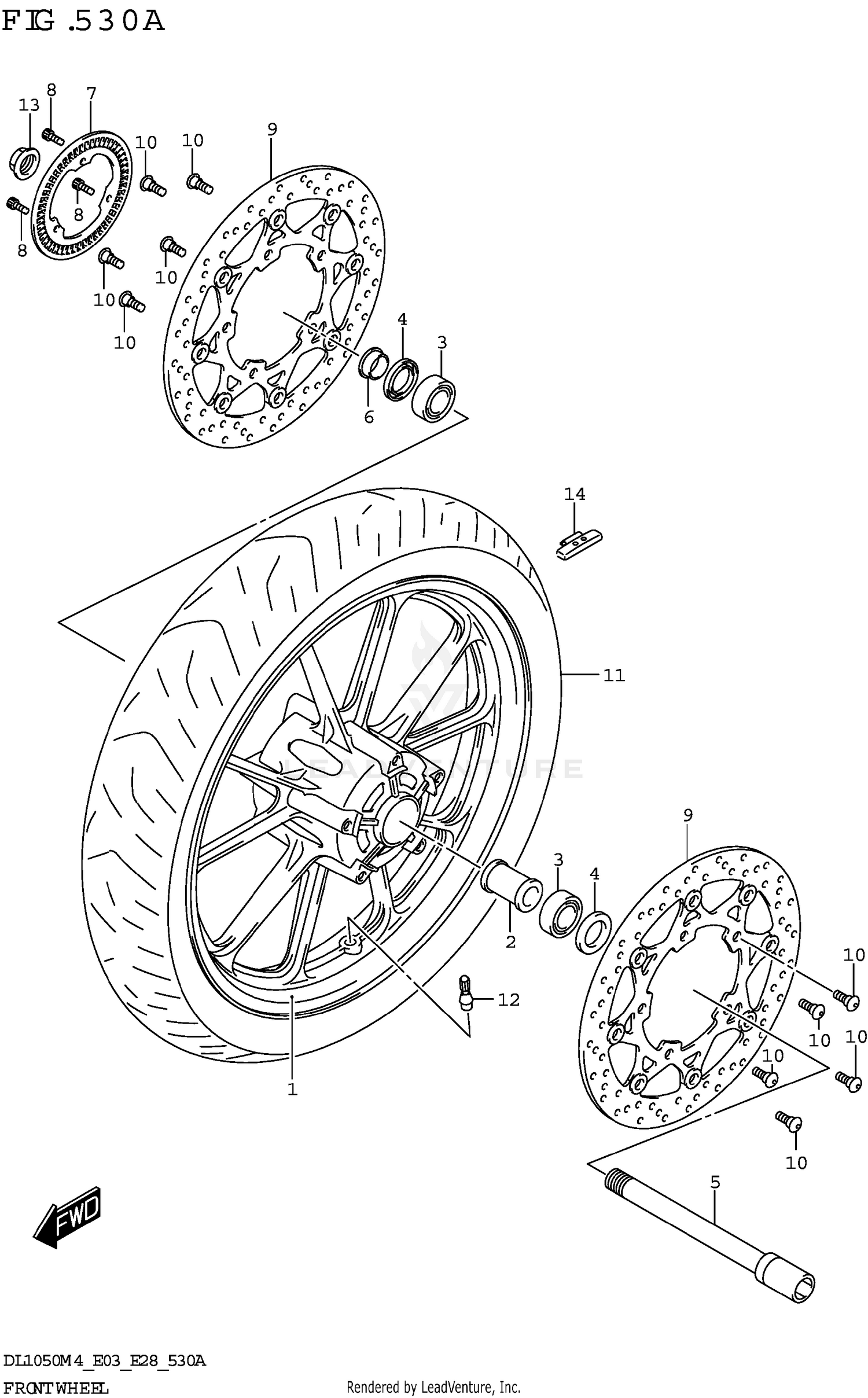 FRONT WHEEL (DL1050RR)