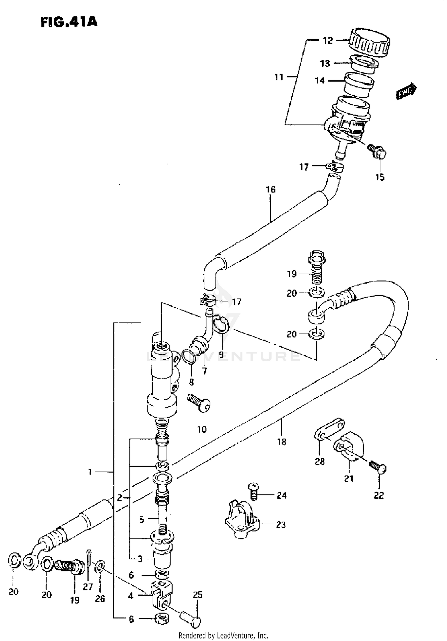 REAR MASTER CYLINDER (MODEL L)