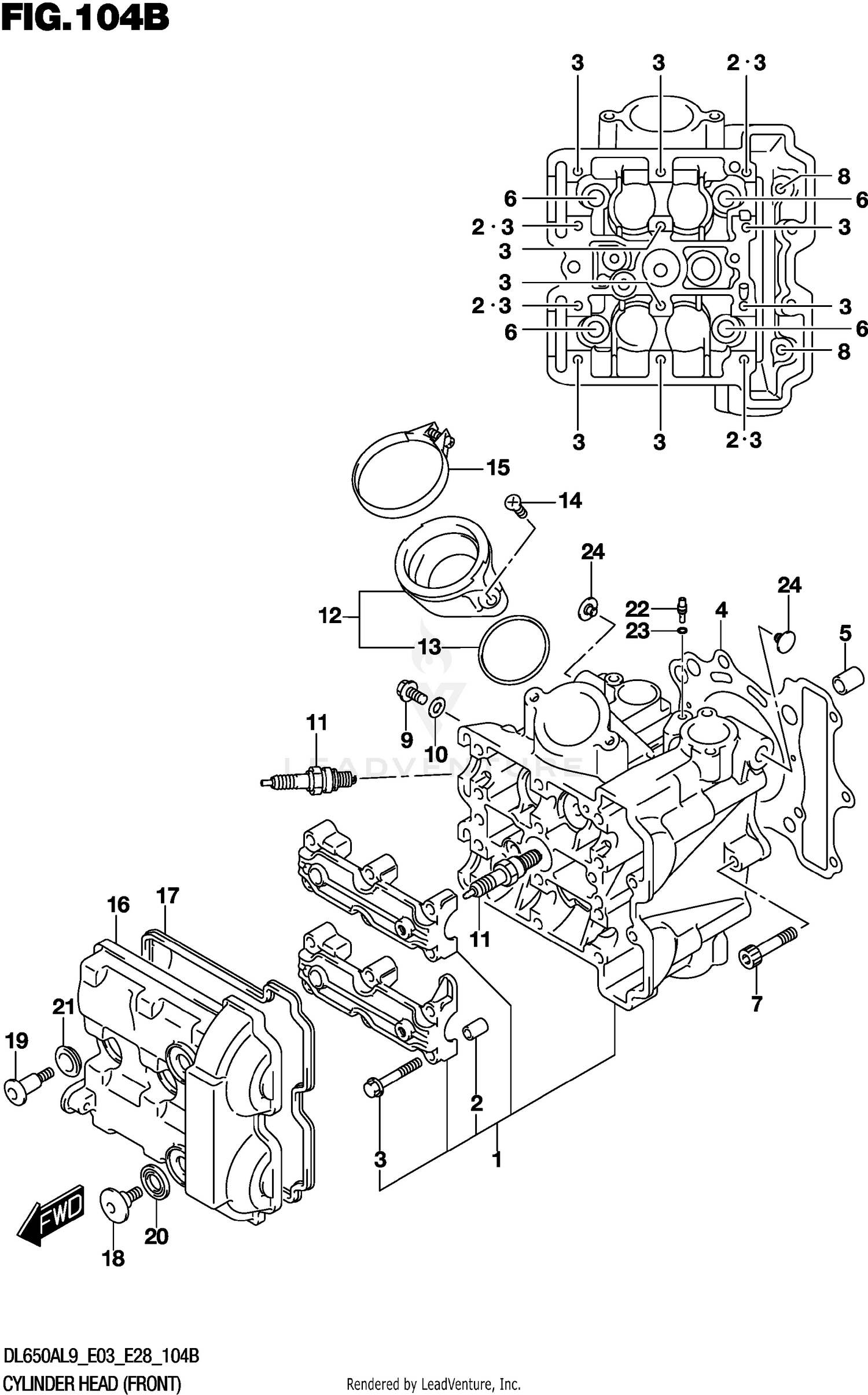 CYLINDER HEAD (FRONT)