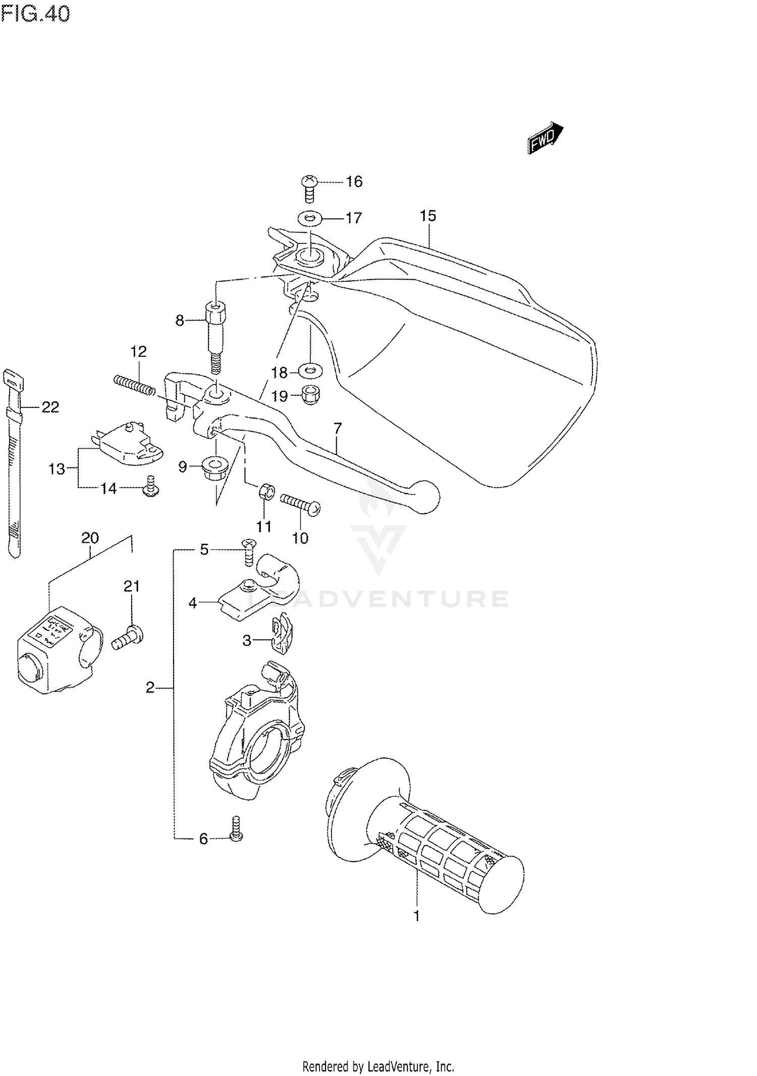 RIGHT HANDLE SWITCH (MODEL L/M)