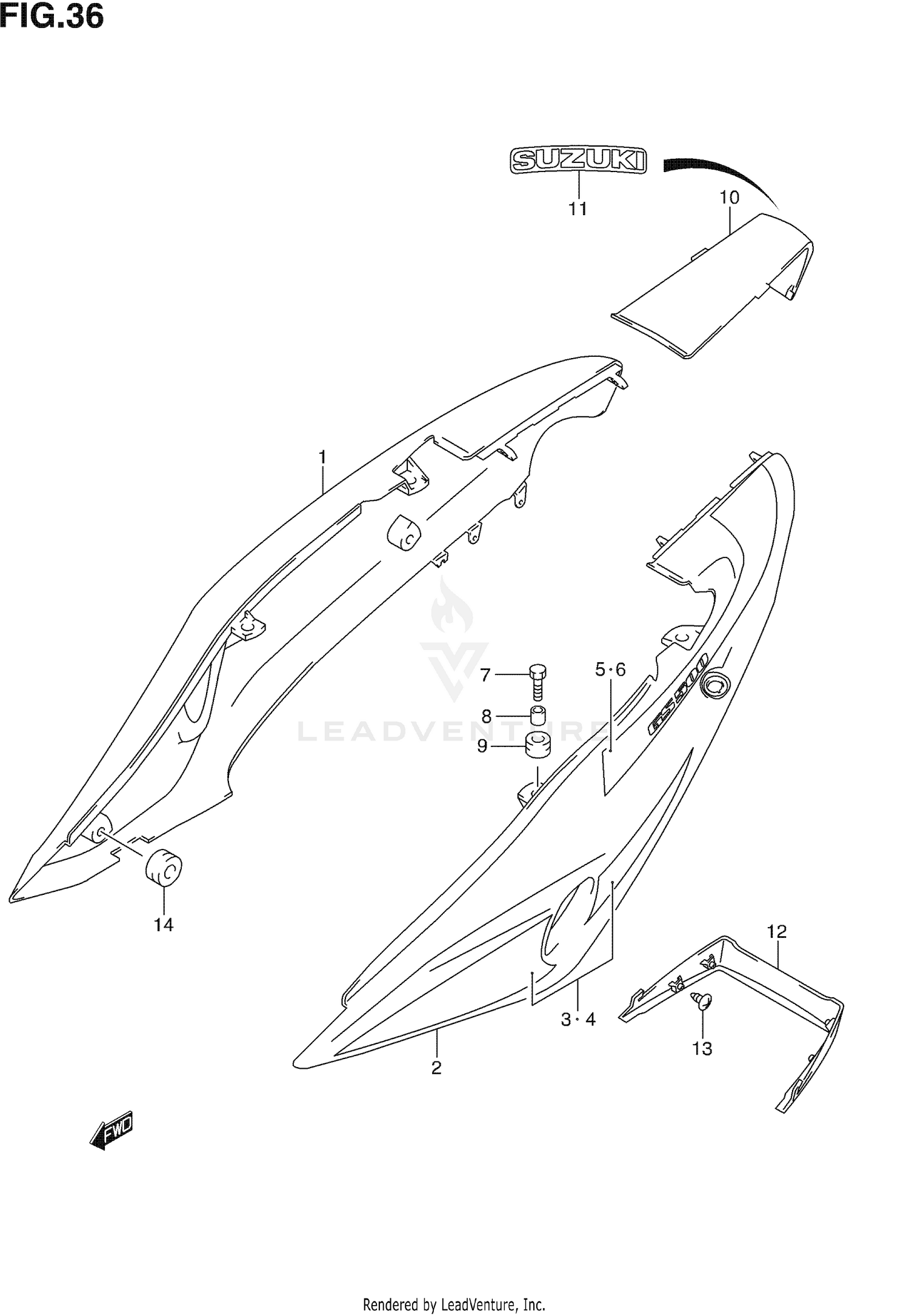 FRAME COVER (NOT FOR U.S. MARKET)