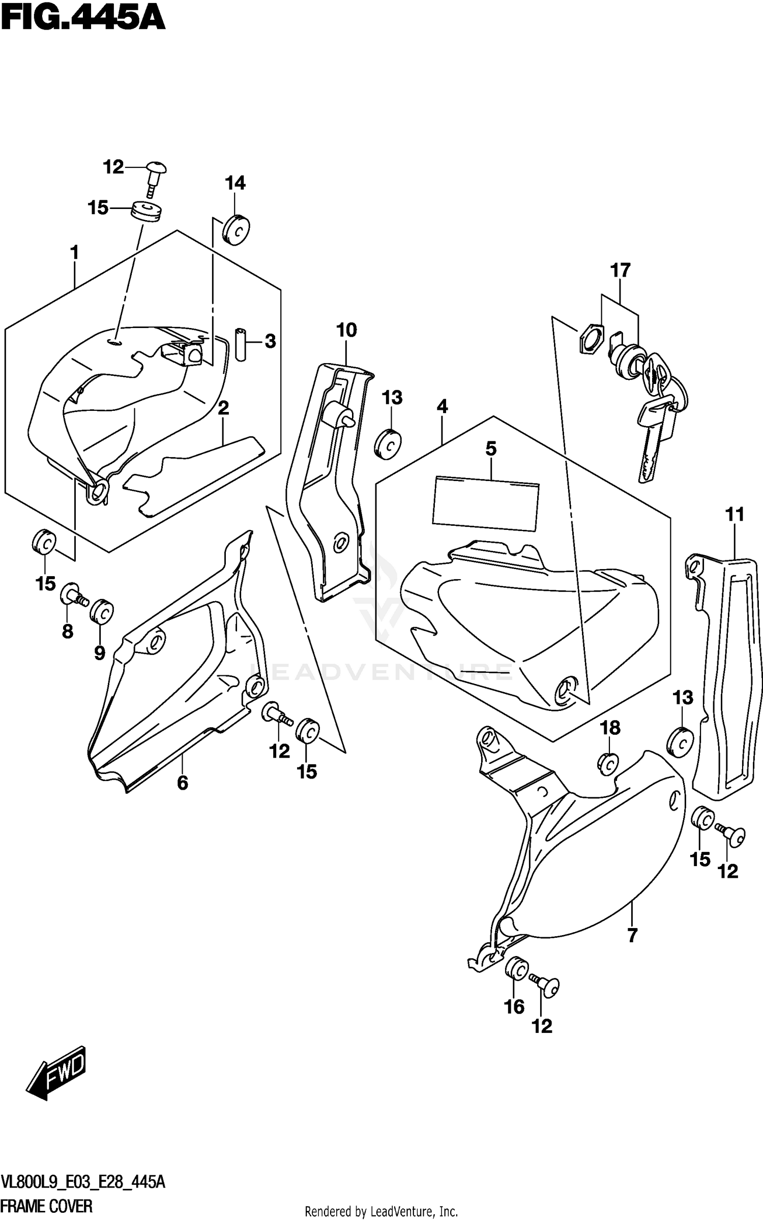 FRAME COVER (VL800L9 E03)