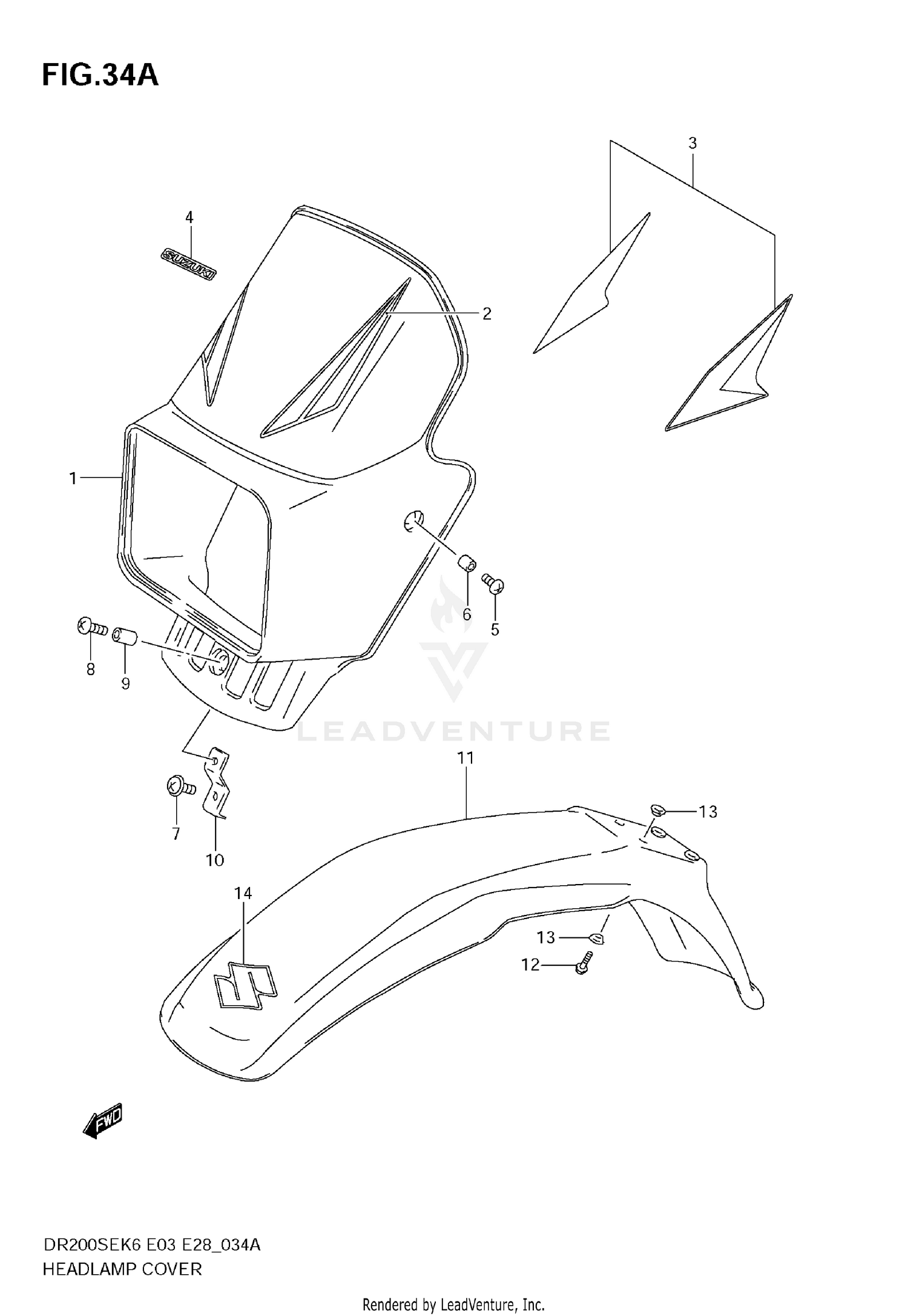 HEADLAMP COVER (MODEL K8/K9)