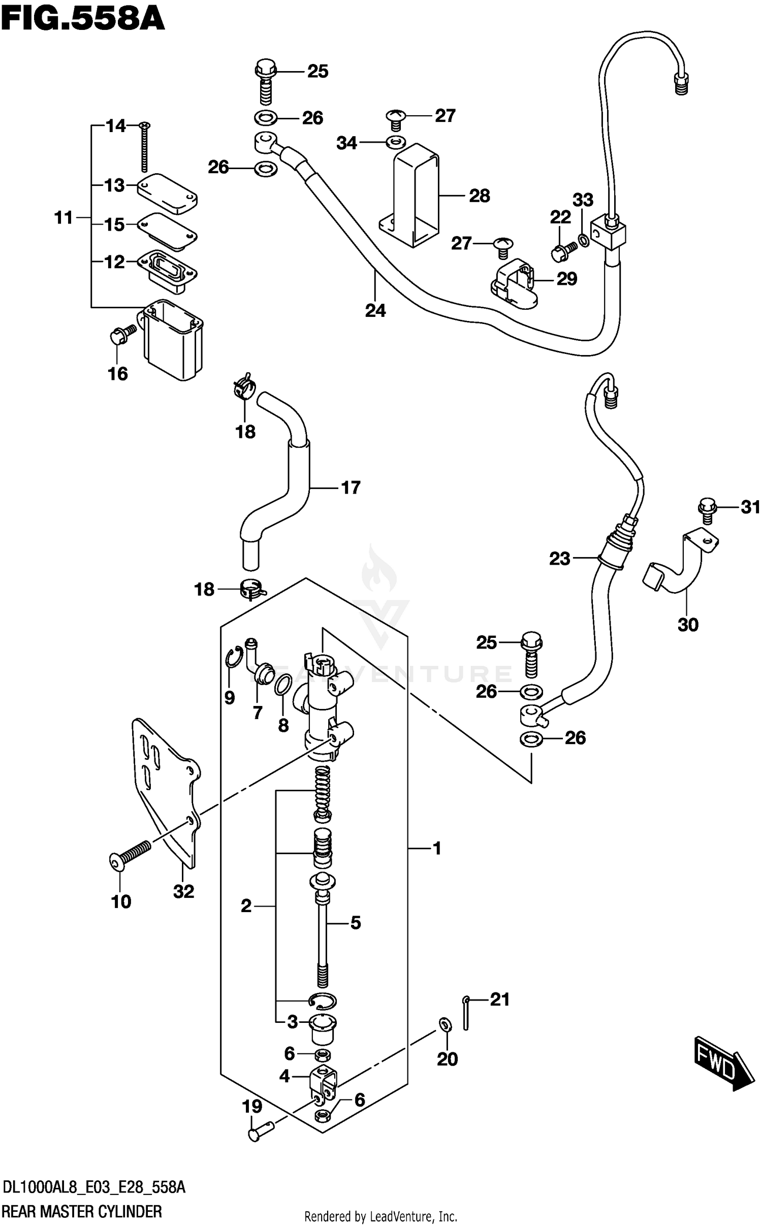 REAR MASTER CYLINDER