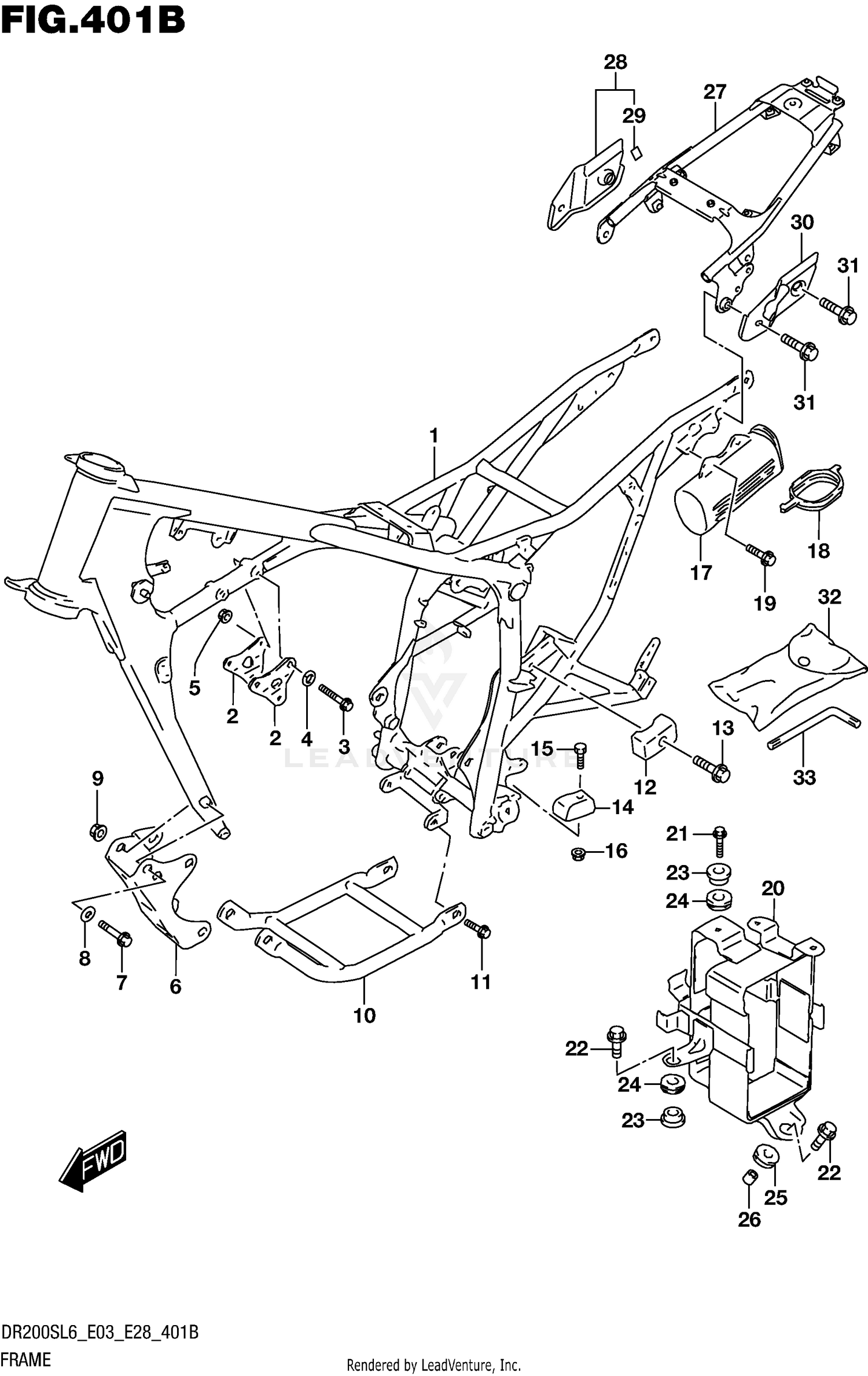 FRAME (DR200SL6 E28)