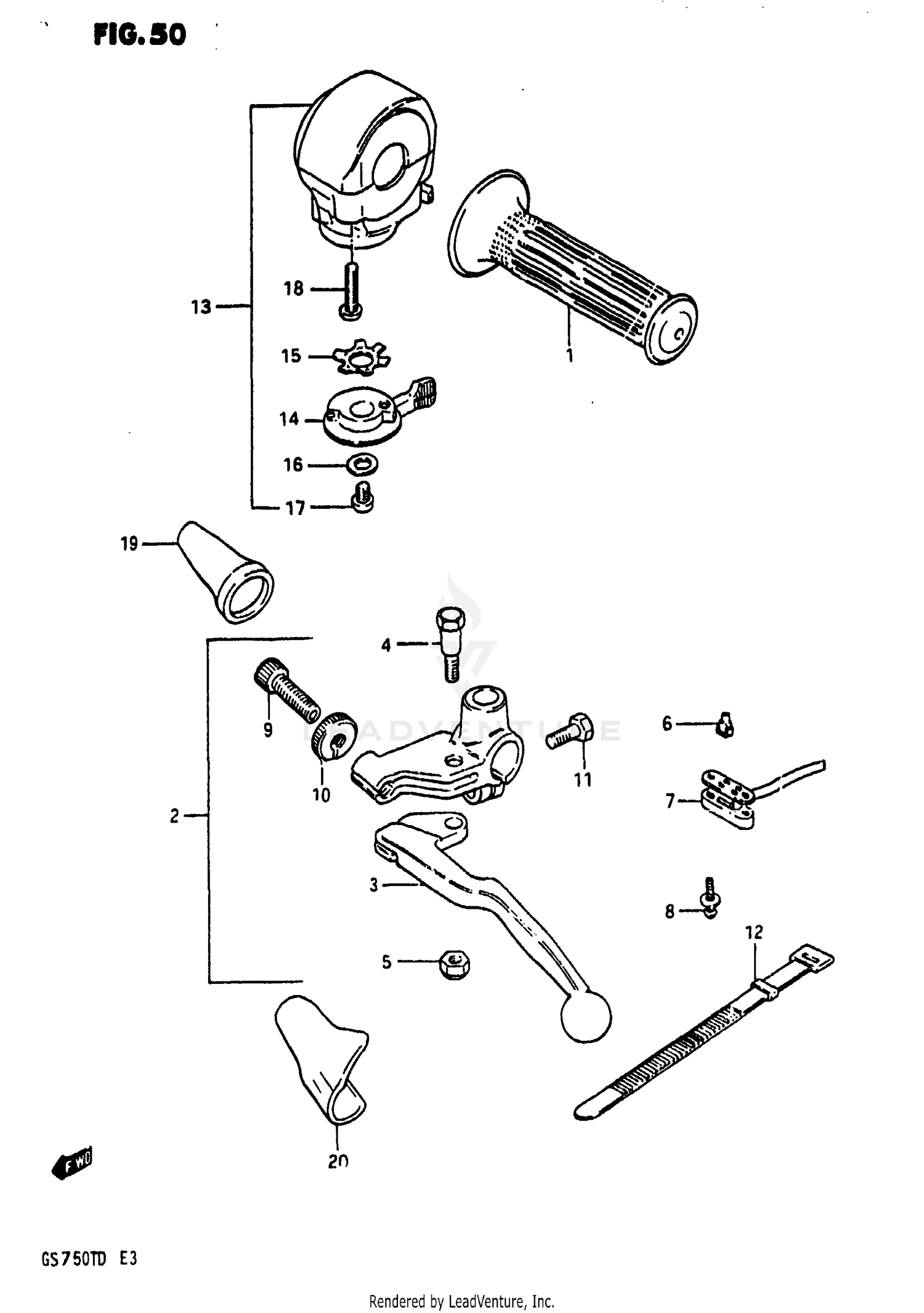 LEFT HANDLE SWITCH (MODEL D)