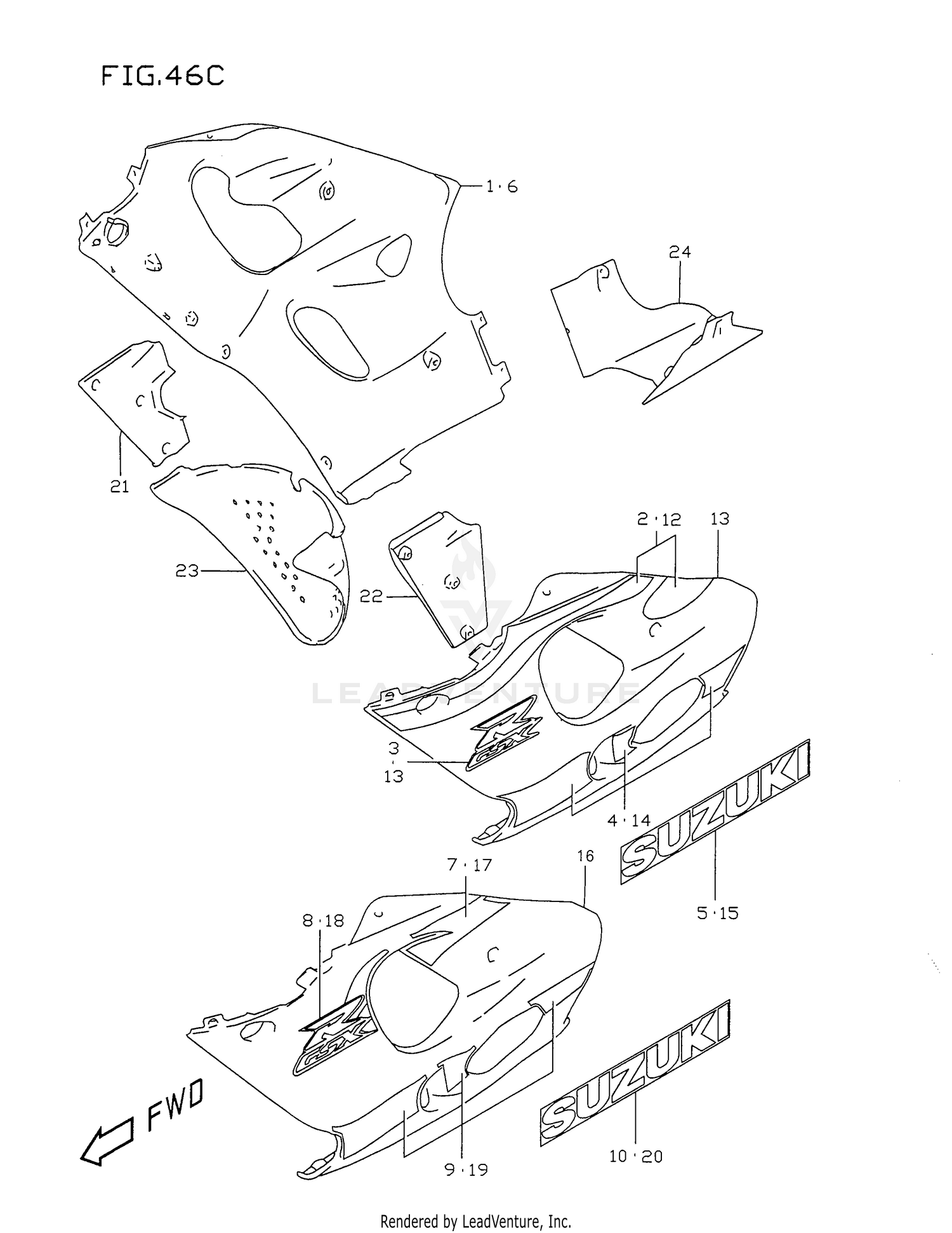 UNDER COWLING BODY (MODEL X)