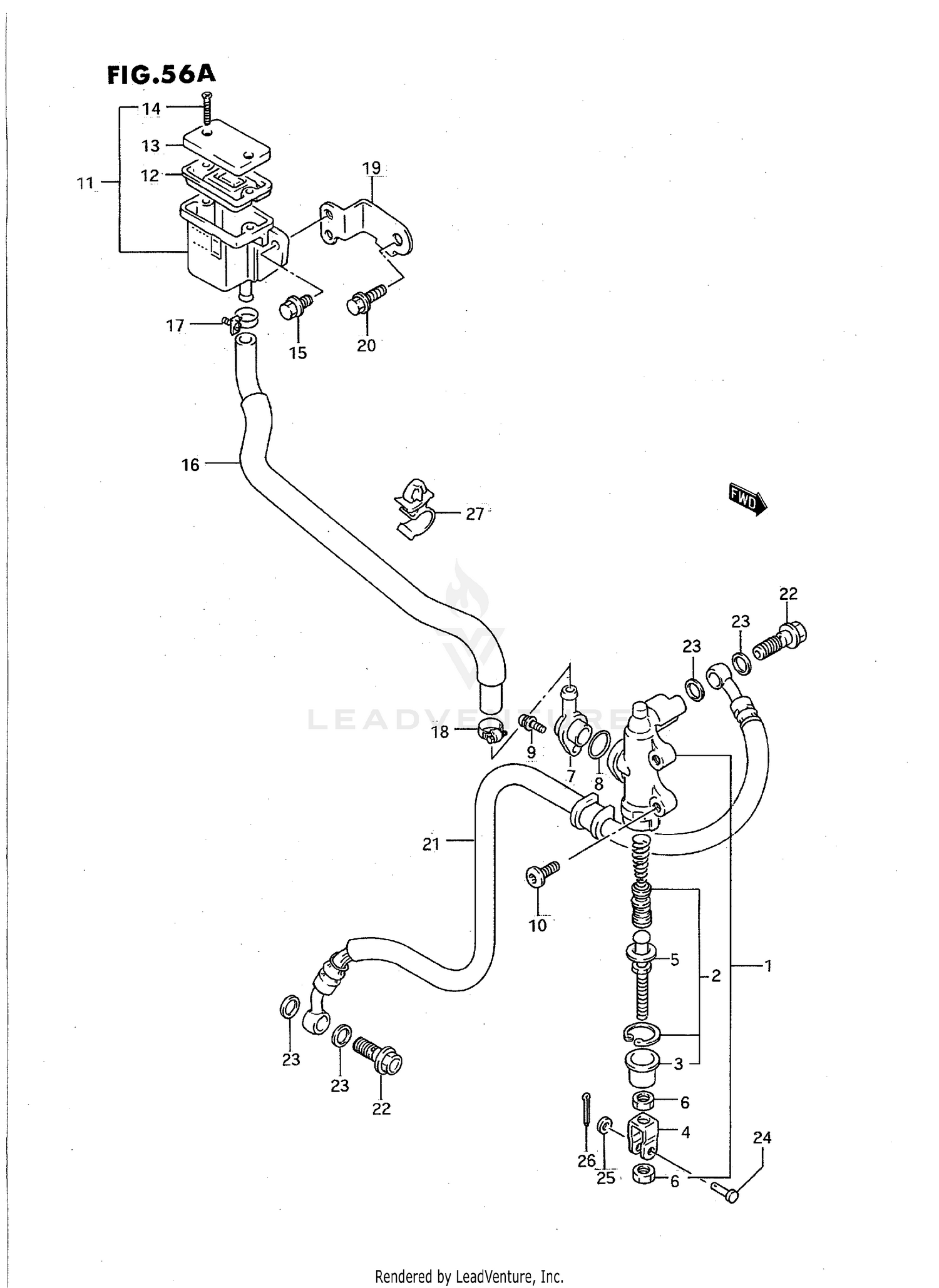 REAR MASTER CYLINDER (MODEL R/S)