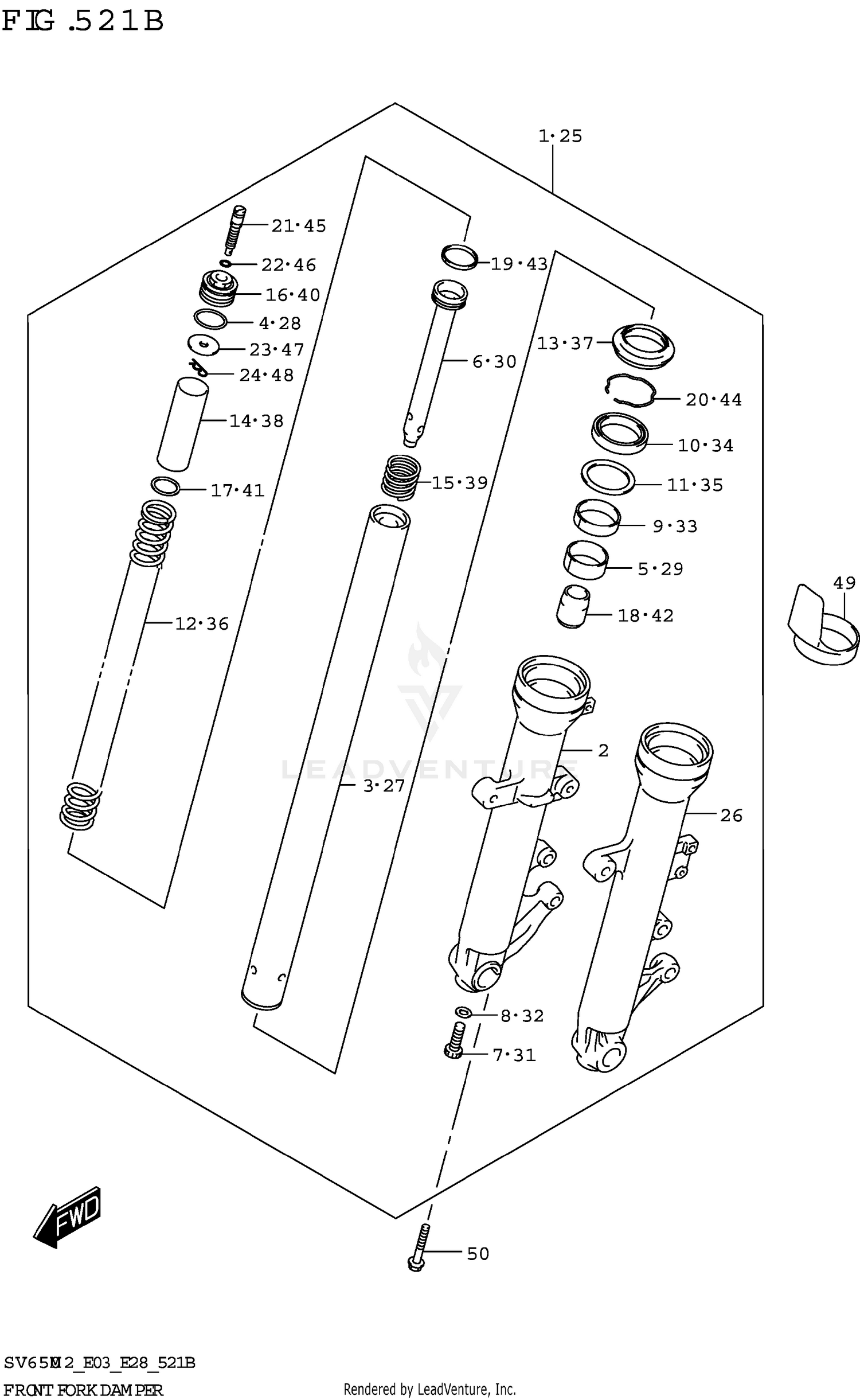 FRONT FORK DAMPER (SV650XA)