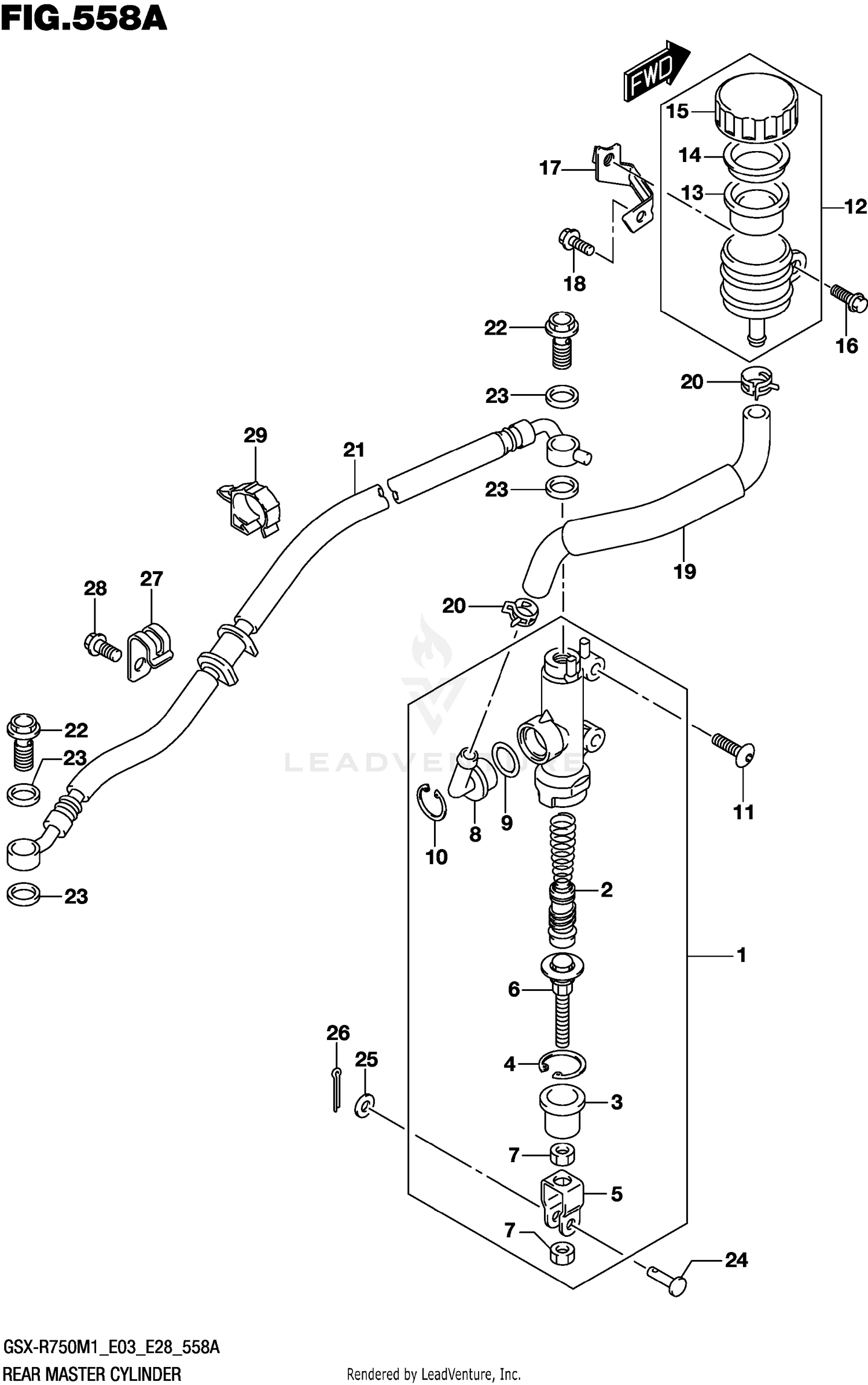 REAR MASTER CYLINDER