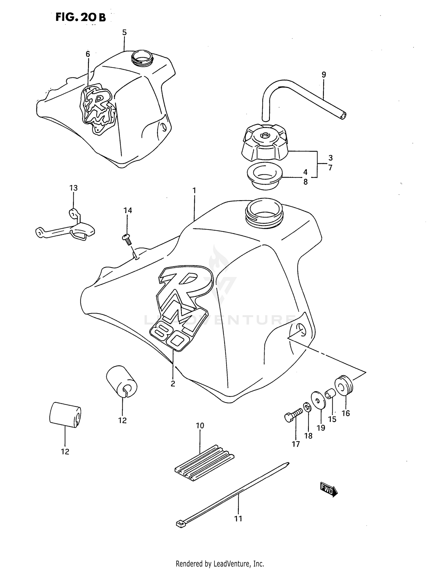 FUEL TANK (MODEL L/M)