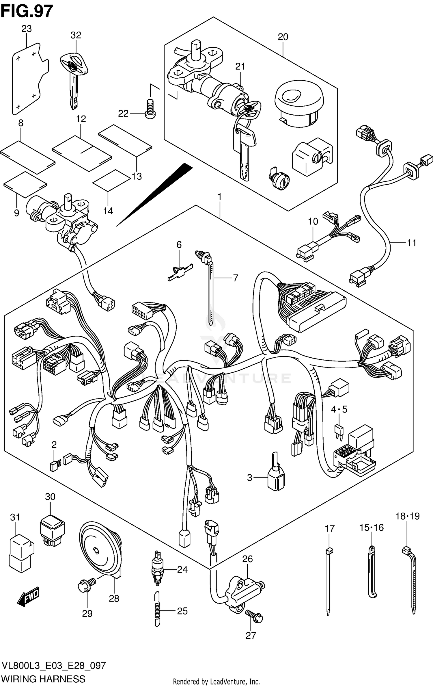 WIRING HARNESS (VL800L3 E03)