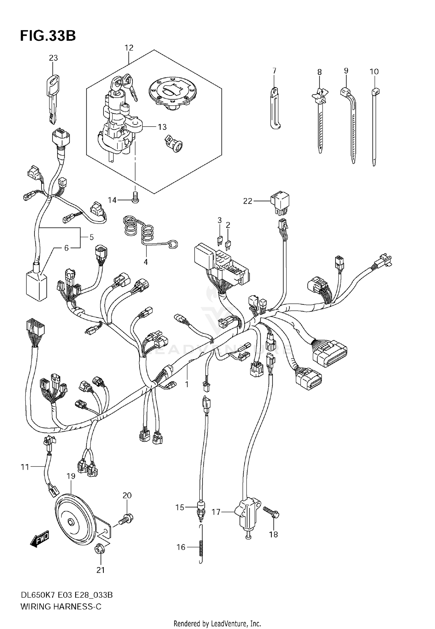WIRING HARNESS (DL650K8/K9)