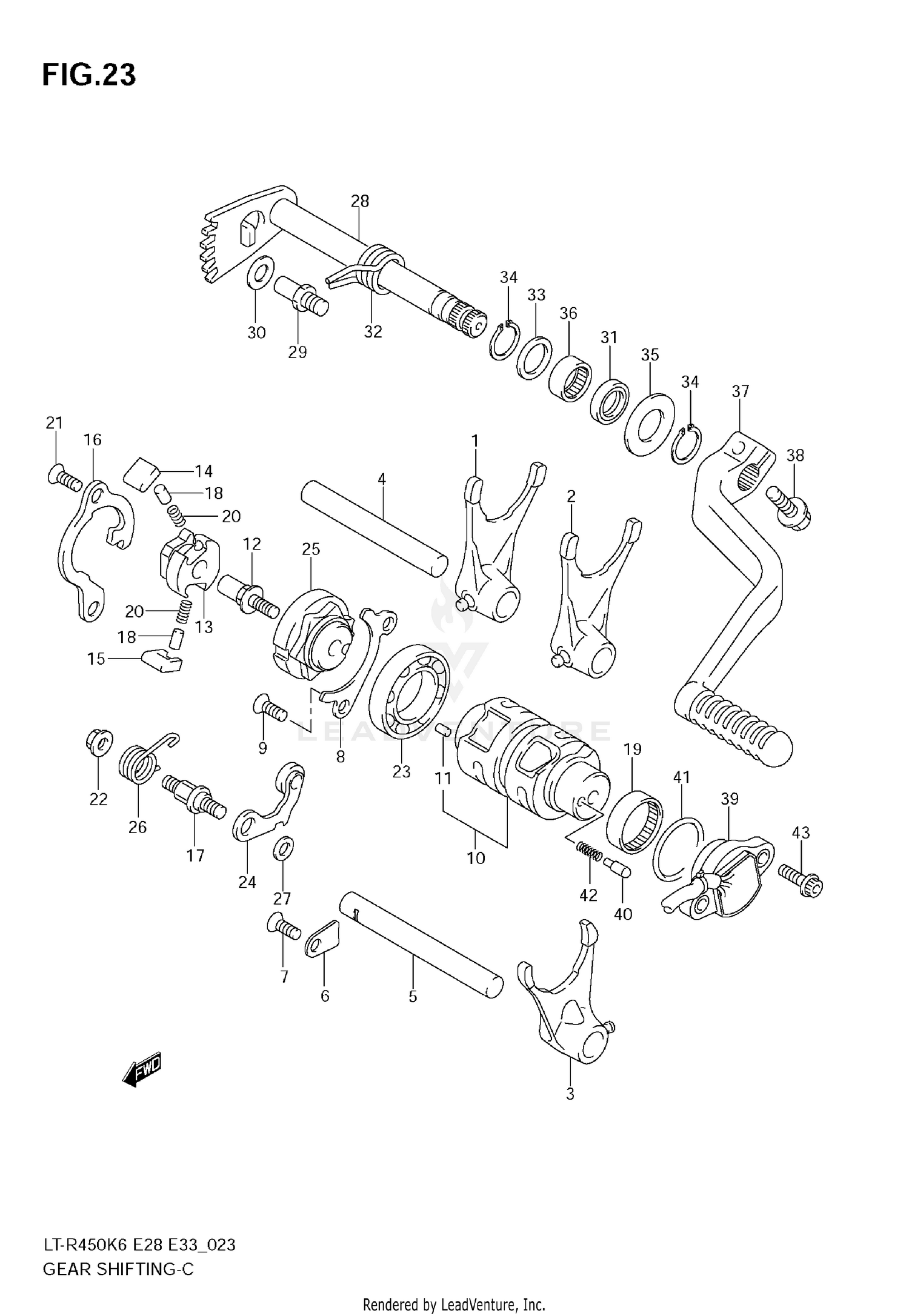 GEAR SHIFTING (MODELK K6/K7)