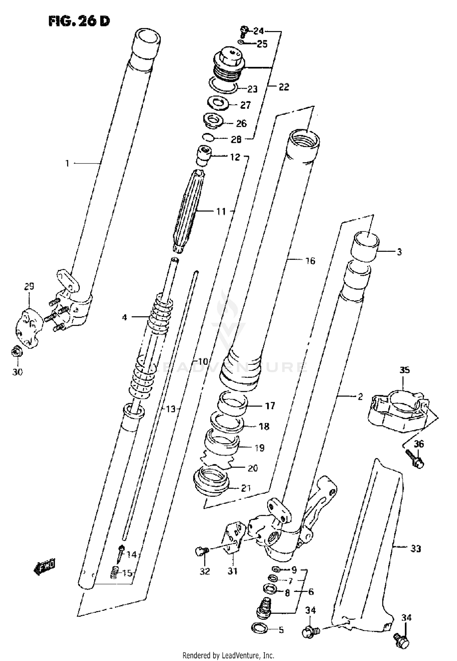 FRONT DAMPER (MODEL P/R/S)