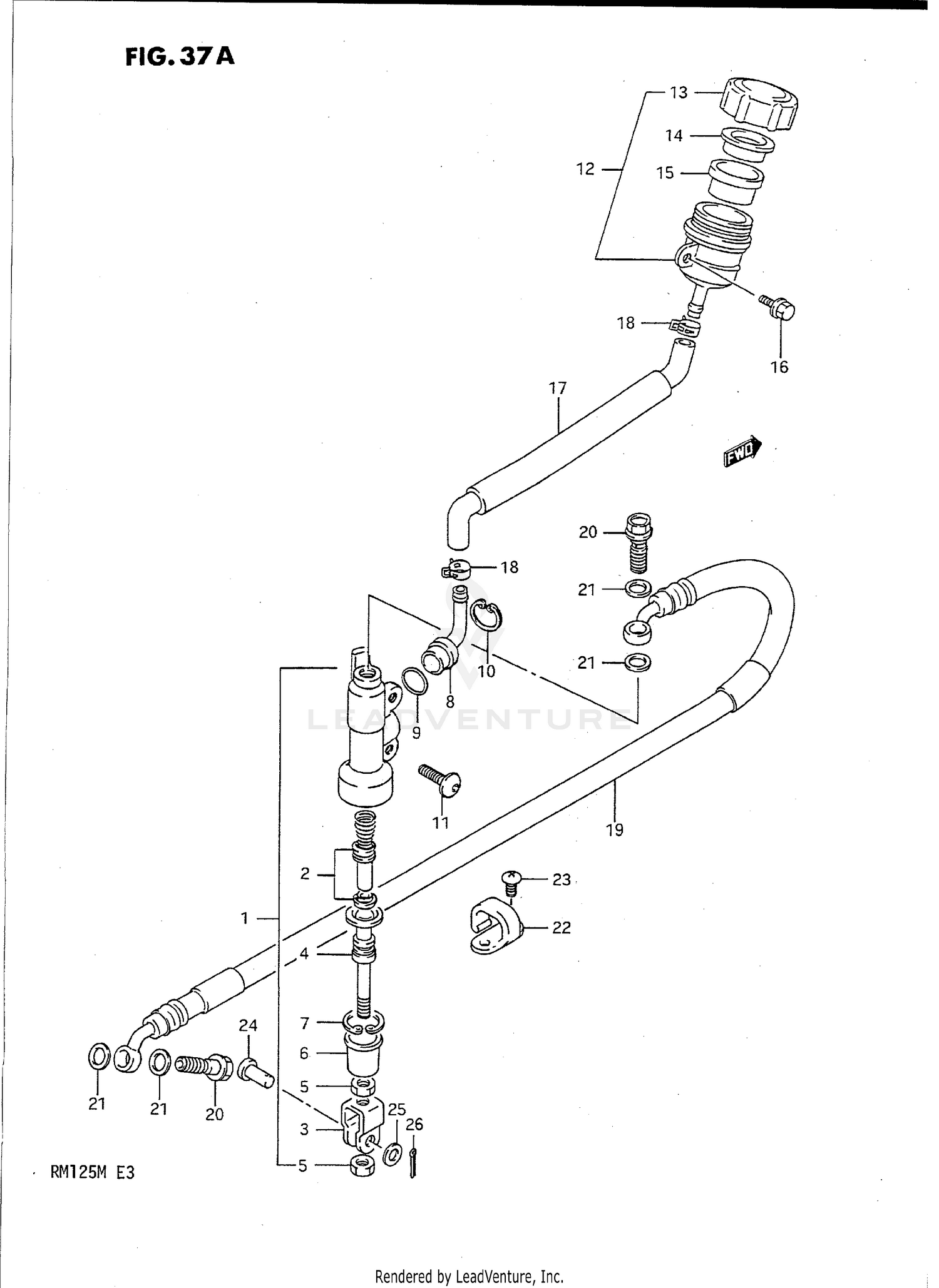 REAR MASTER CYLINDER (MODEL L)