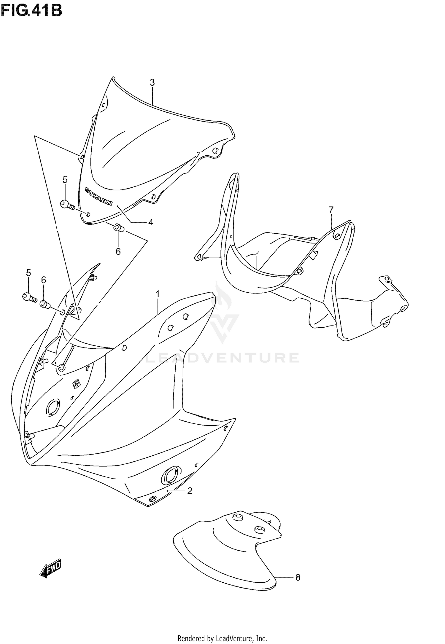 COWLING BODY (GS500FK5)