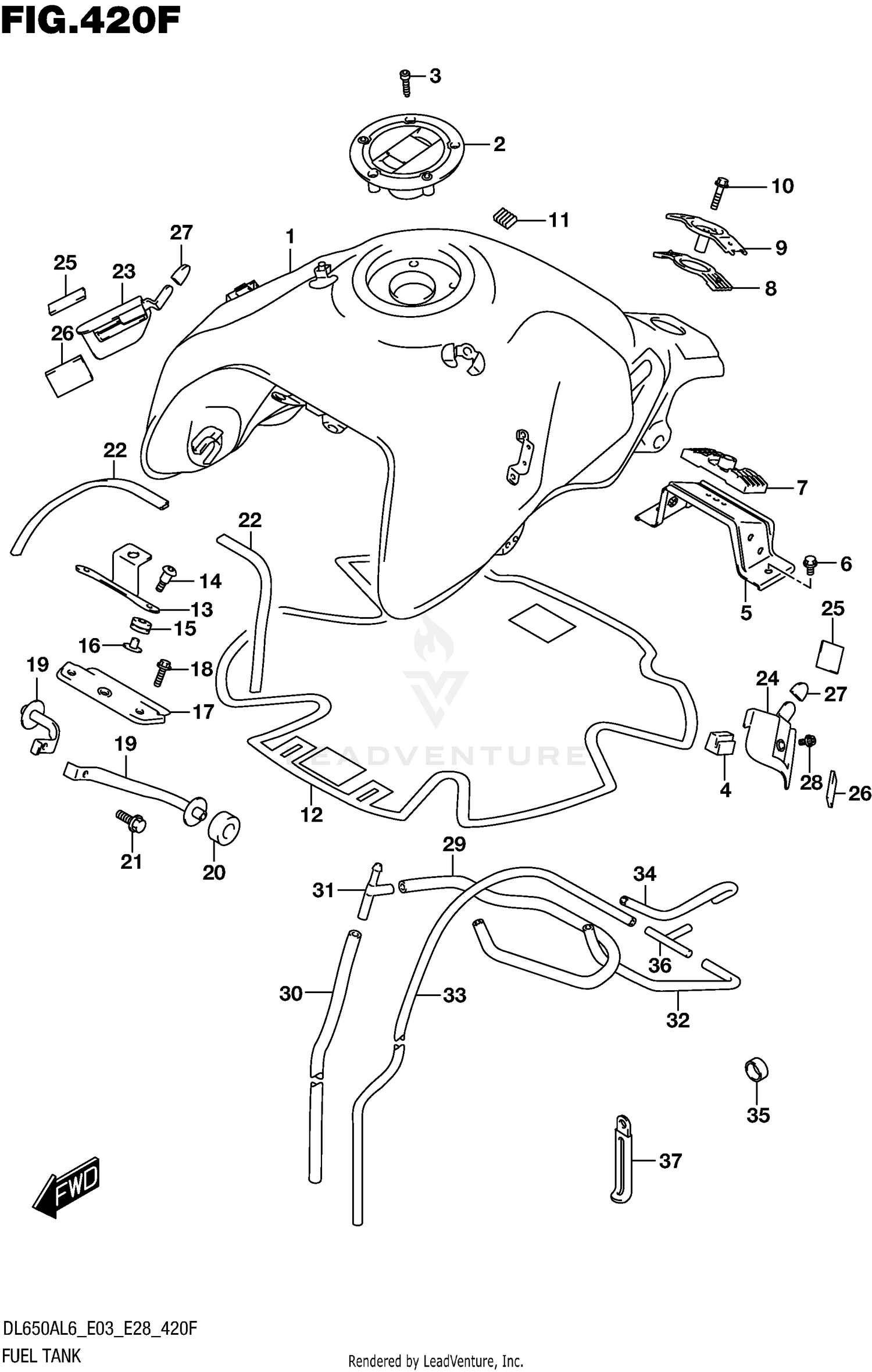 FUEL TANK (DL650XAL6 E03)