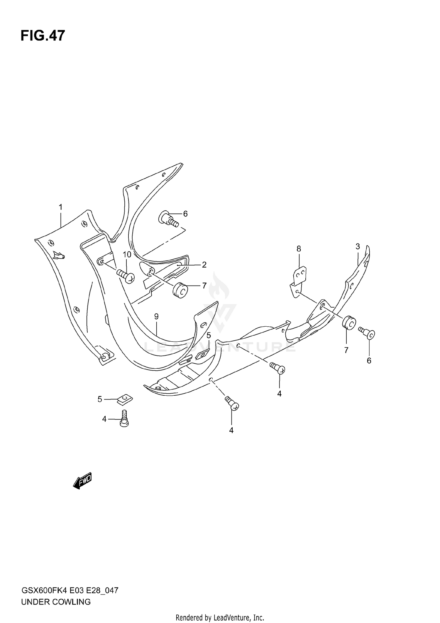 UNDER COWLING (MODEL K4/K5)