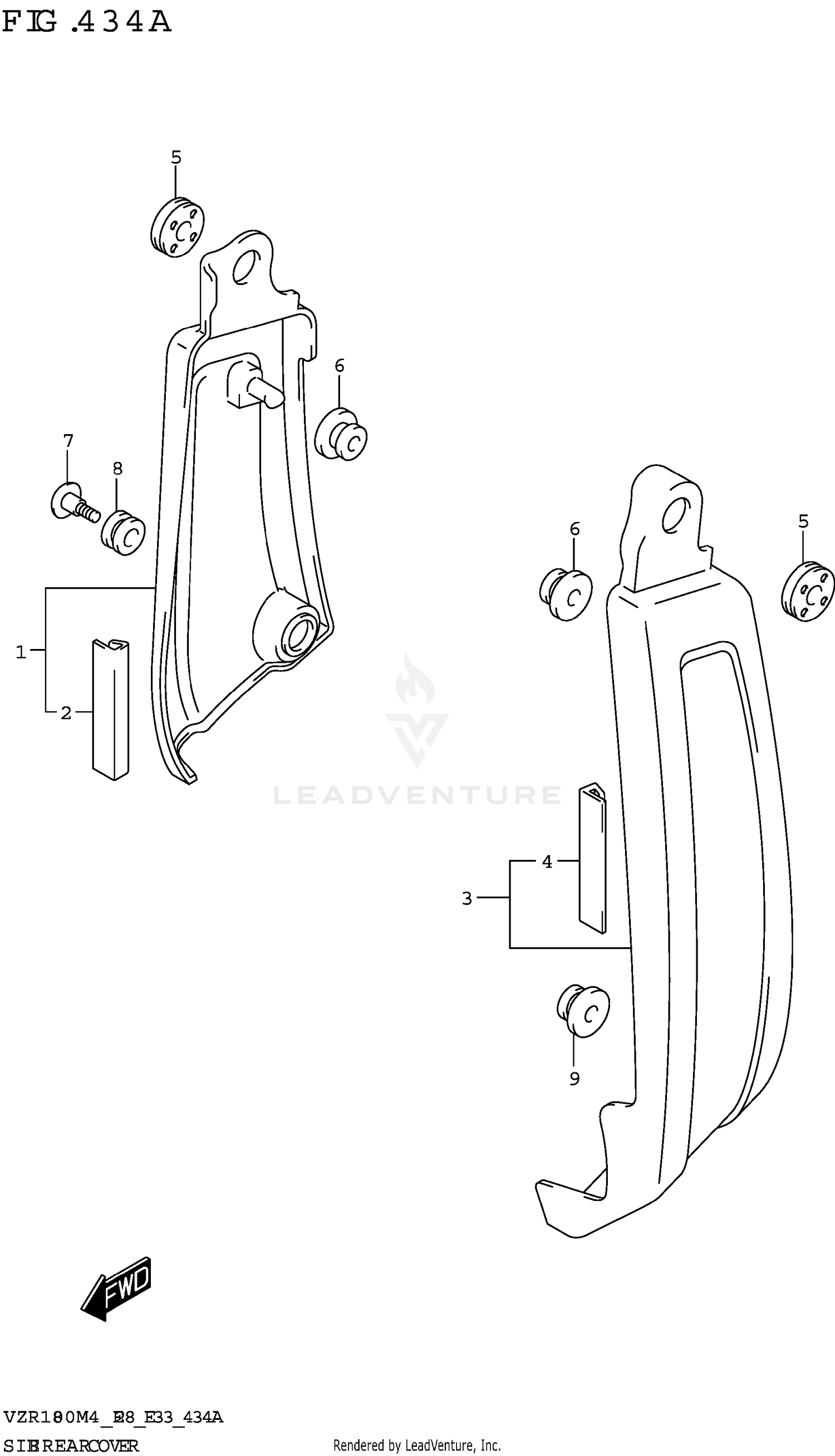 SIDE REAR COVER (VZR1800)