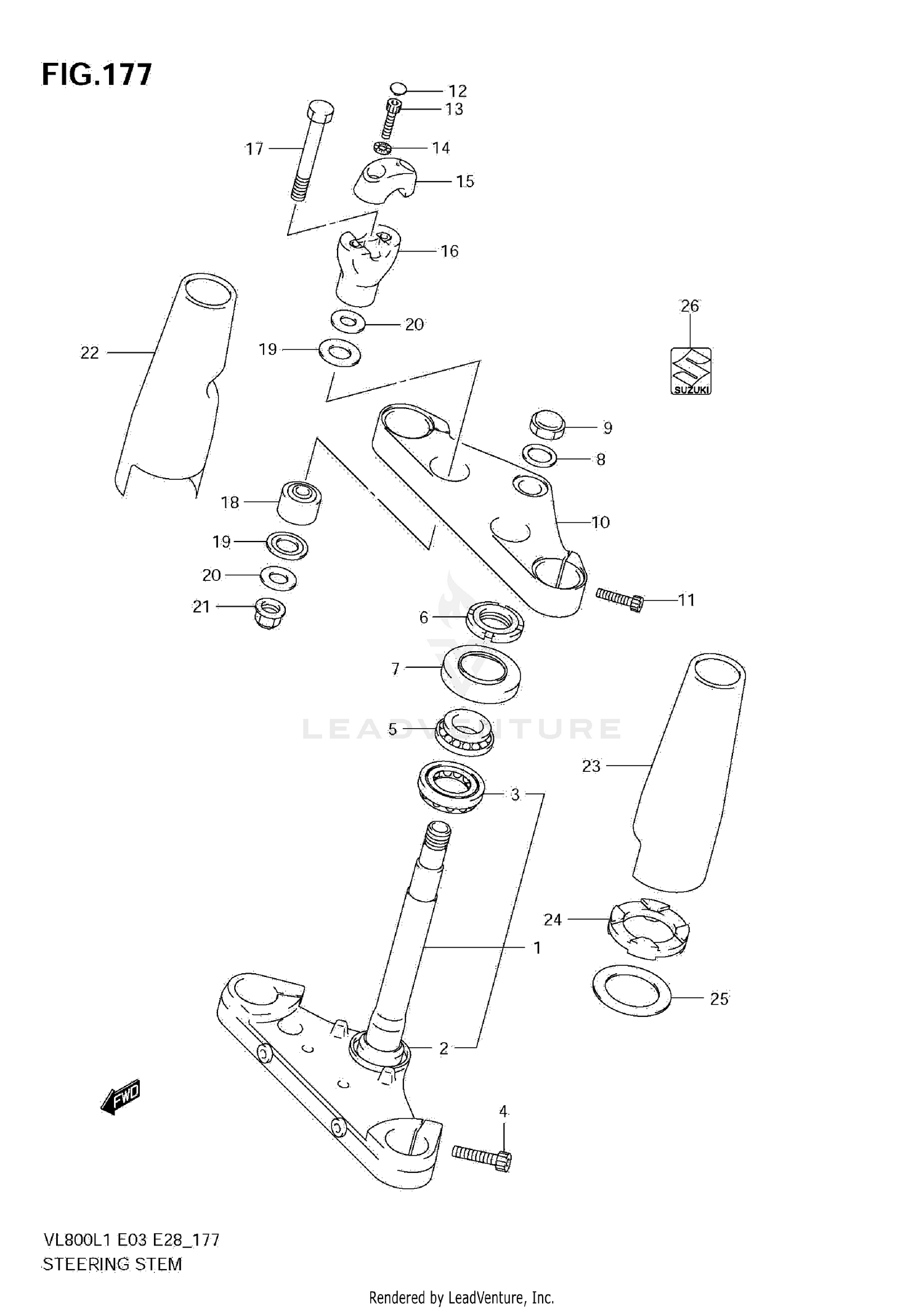 STEERING STEM (VL800C E3)