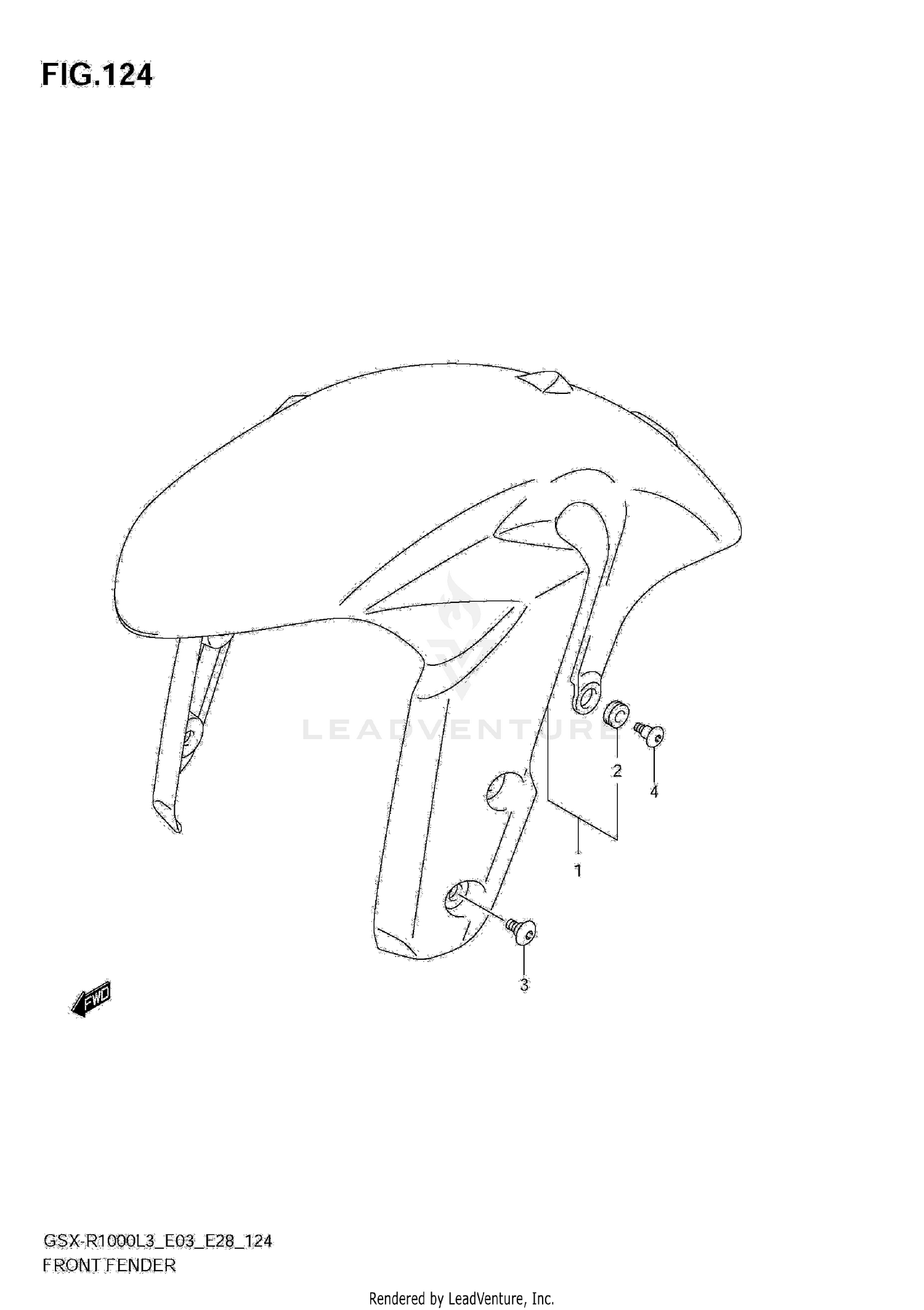 FRONT FENDER (GSX-R1000L3 E33)