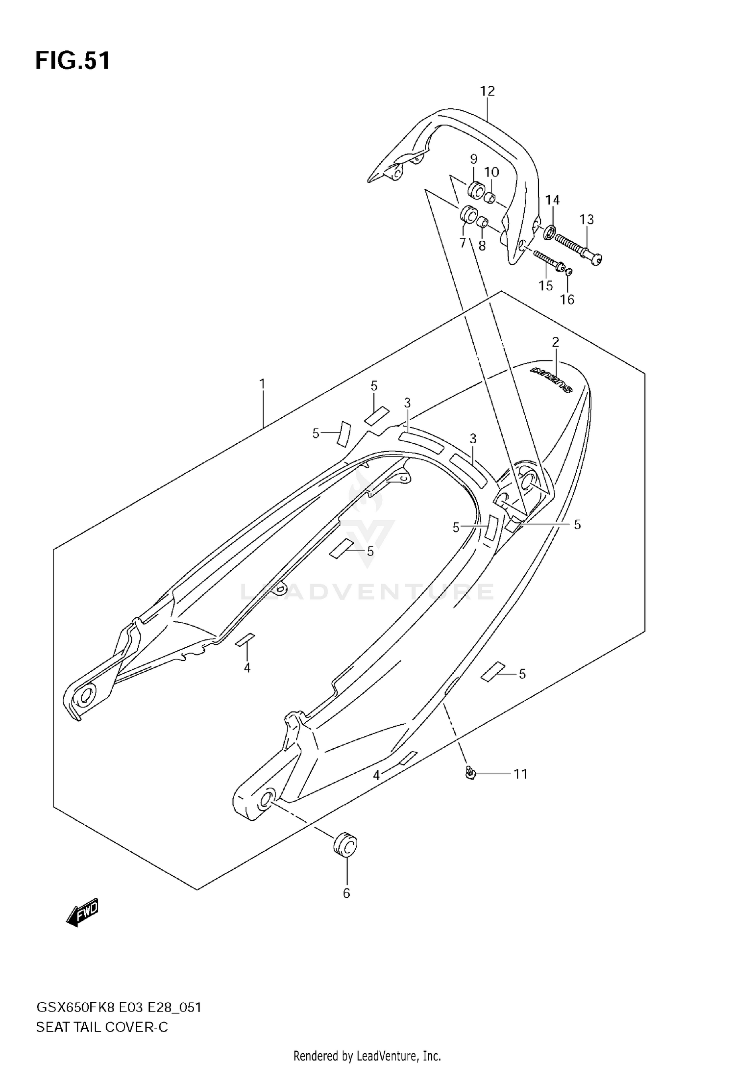 SEAT TAIL COVER (YAY)