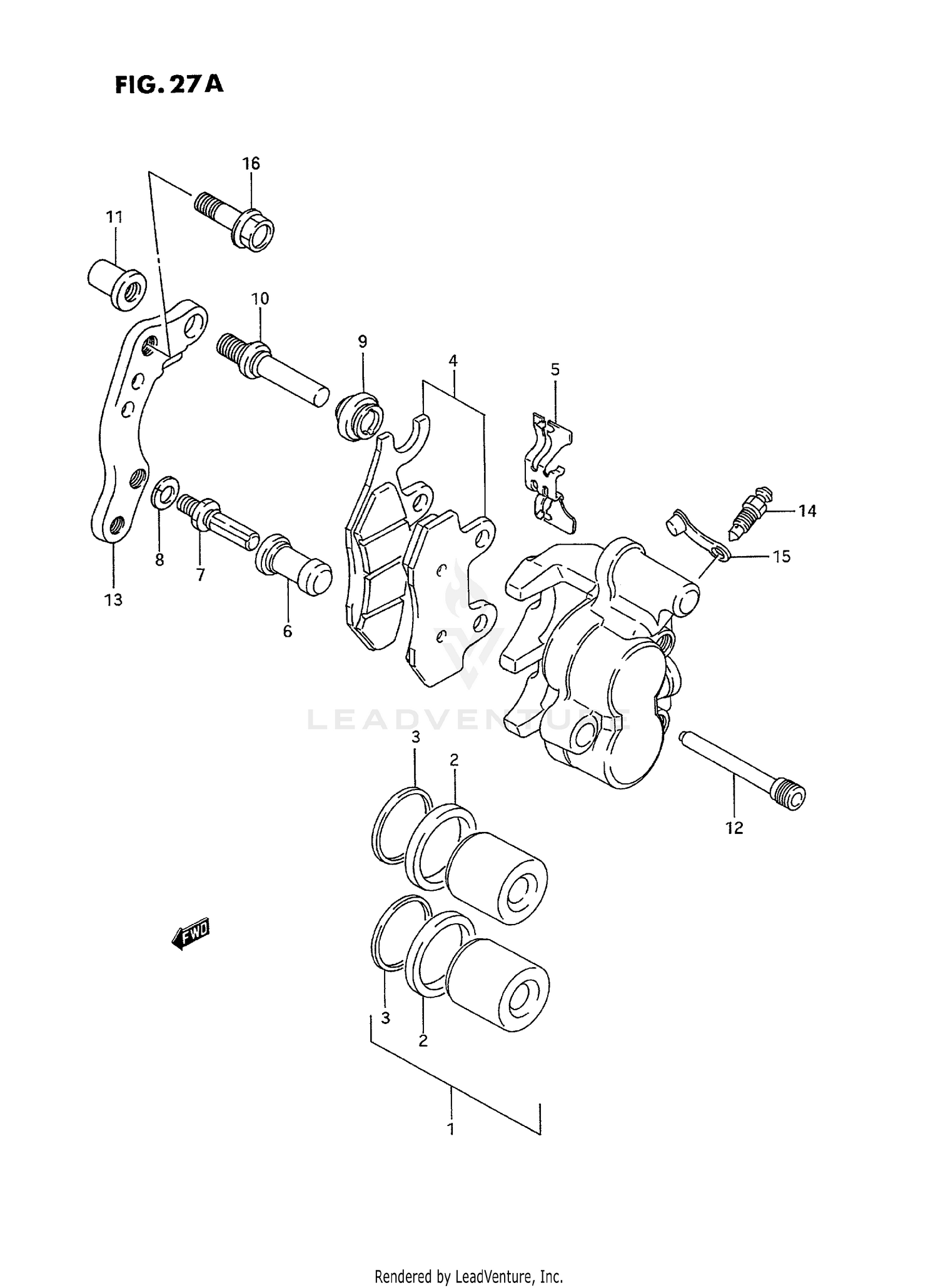 FRONT CALIPER (MODEL S)