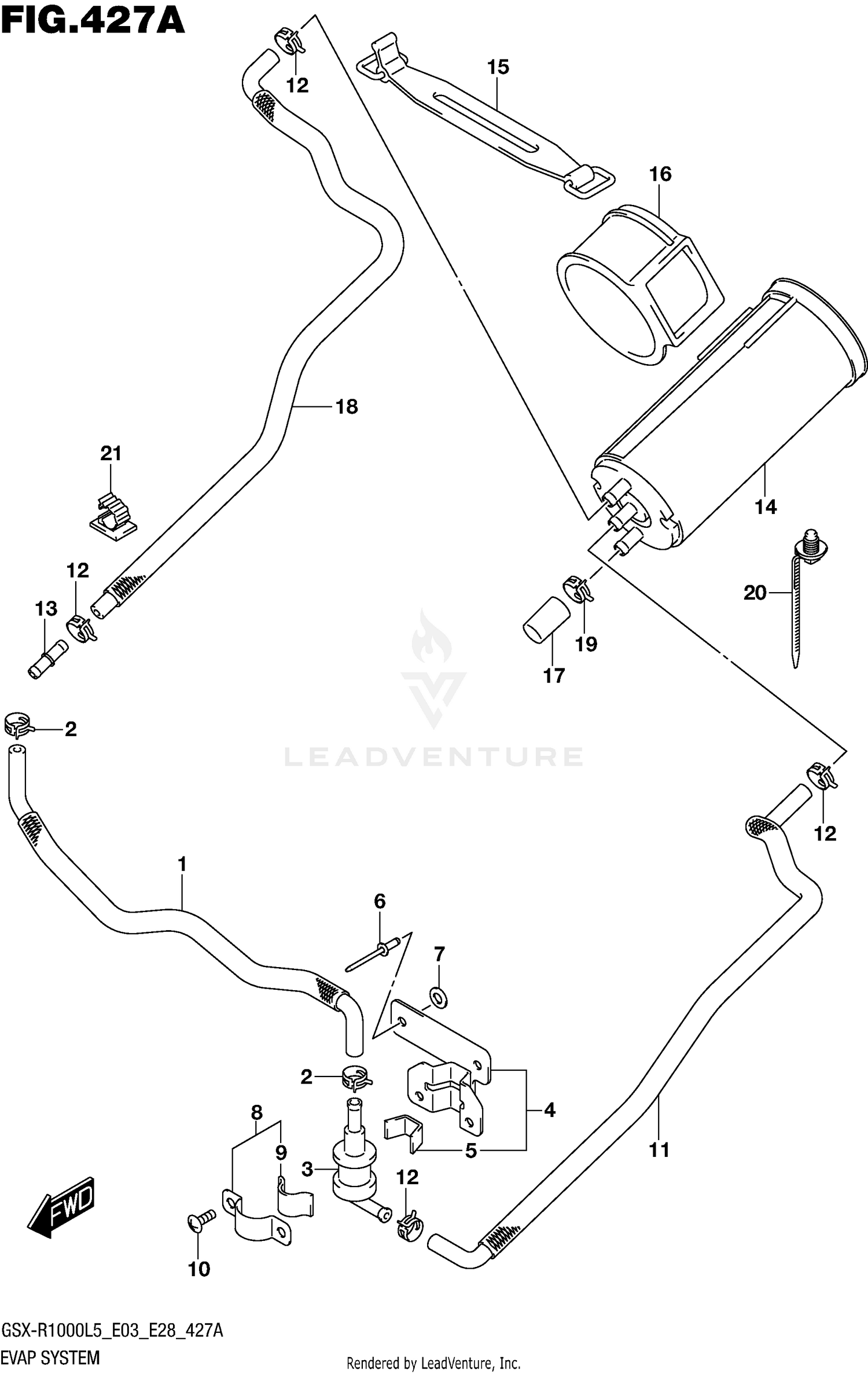 EVAP SYSTEM (GSX-R1000L5 E33)