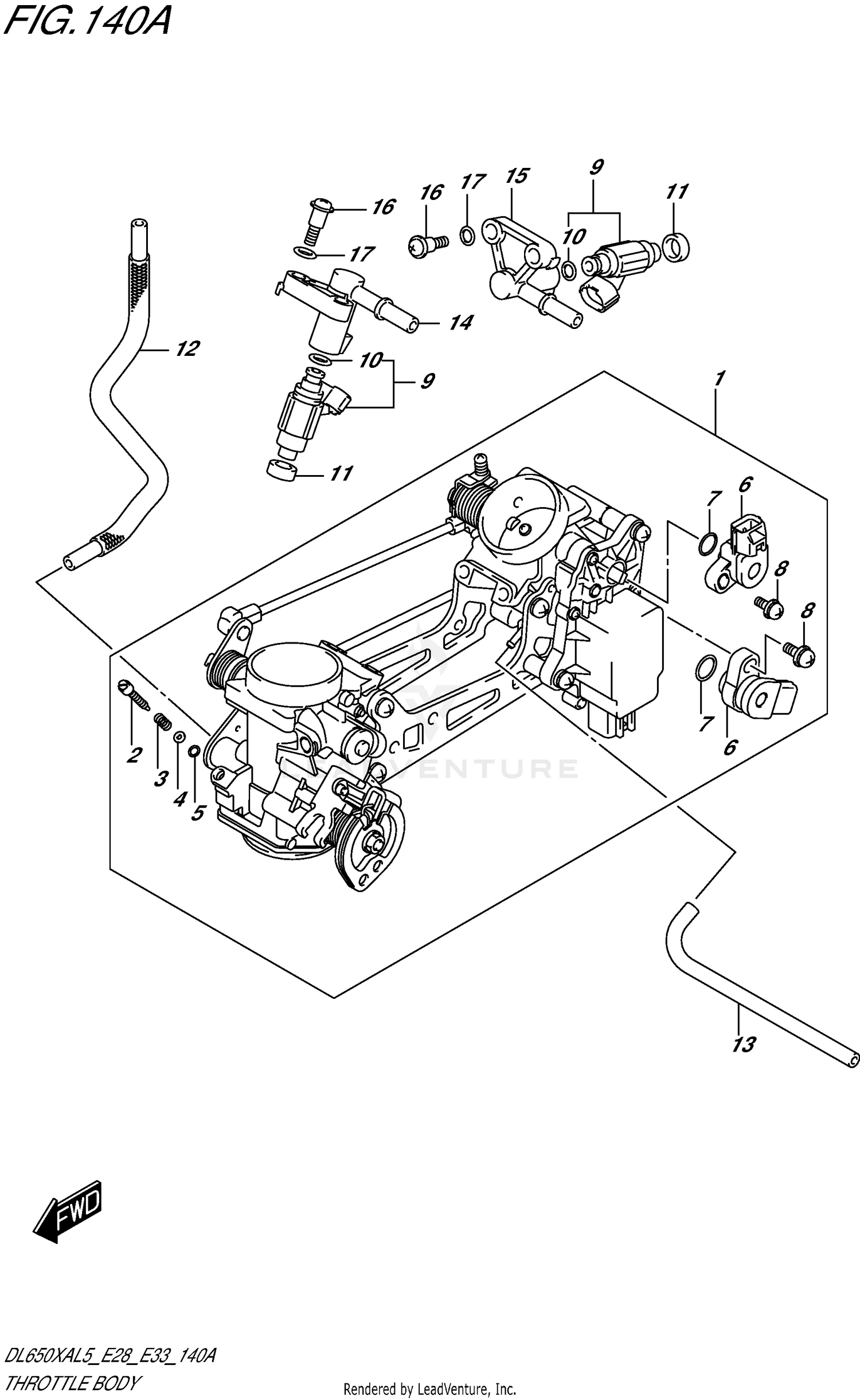 THROTTLE BODY (DL650XAL5 E28)