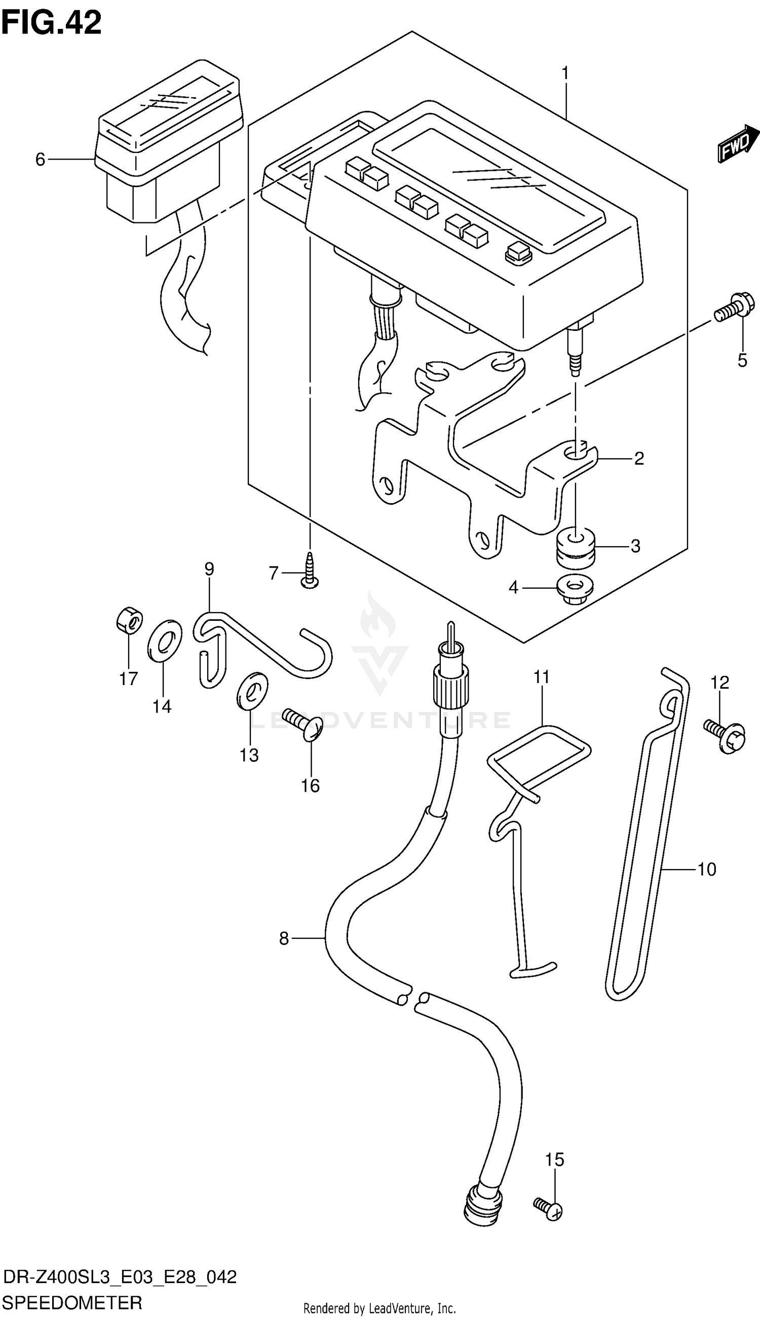 SPEEDOMETER (DR-Z400SL3 E28)