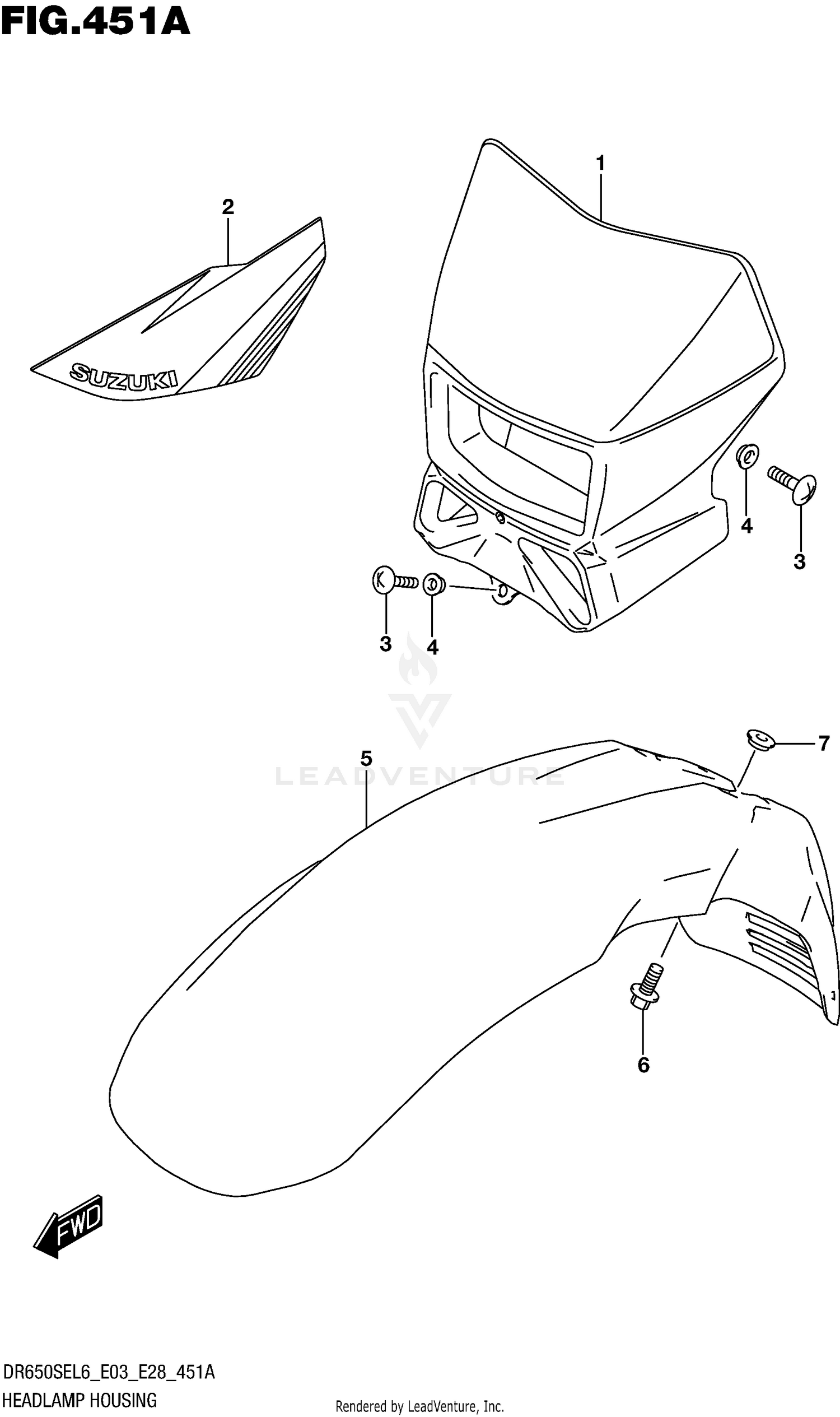 HEADLAMP HOUSING