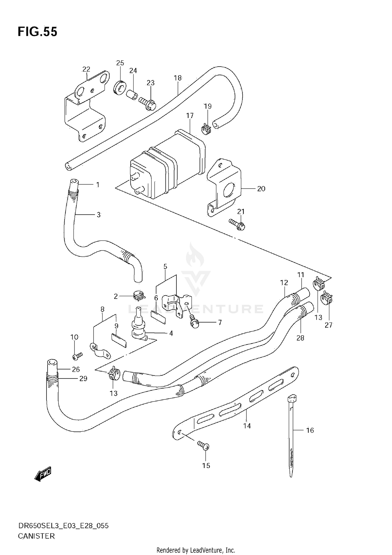 CANISTER (DR650SEL3 E33)