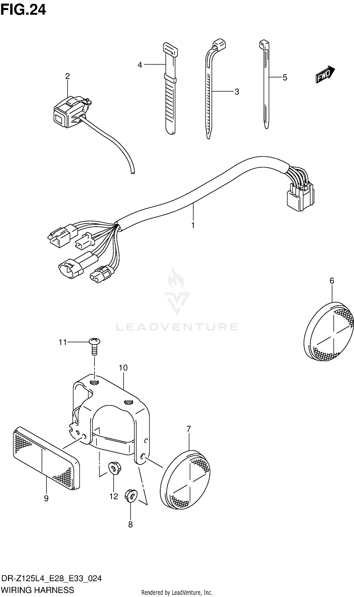 WIRING HARNESS (DR-Z125LL4 E28)