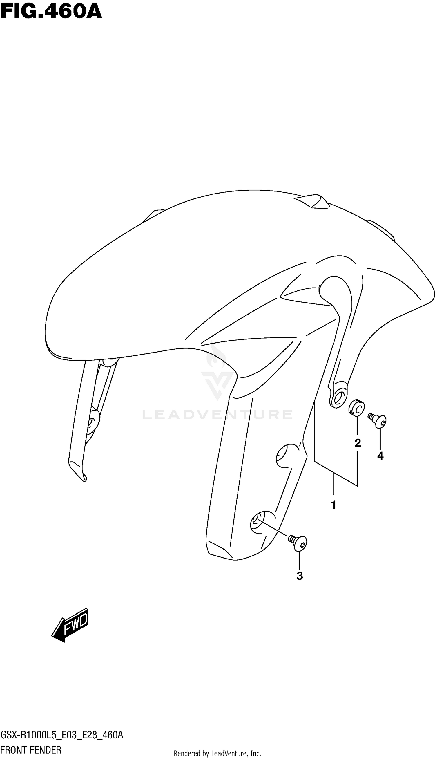 FRONT FENDER (GSX-R1000L5 E03)
