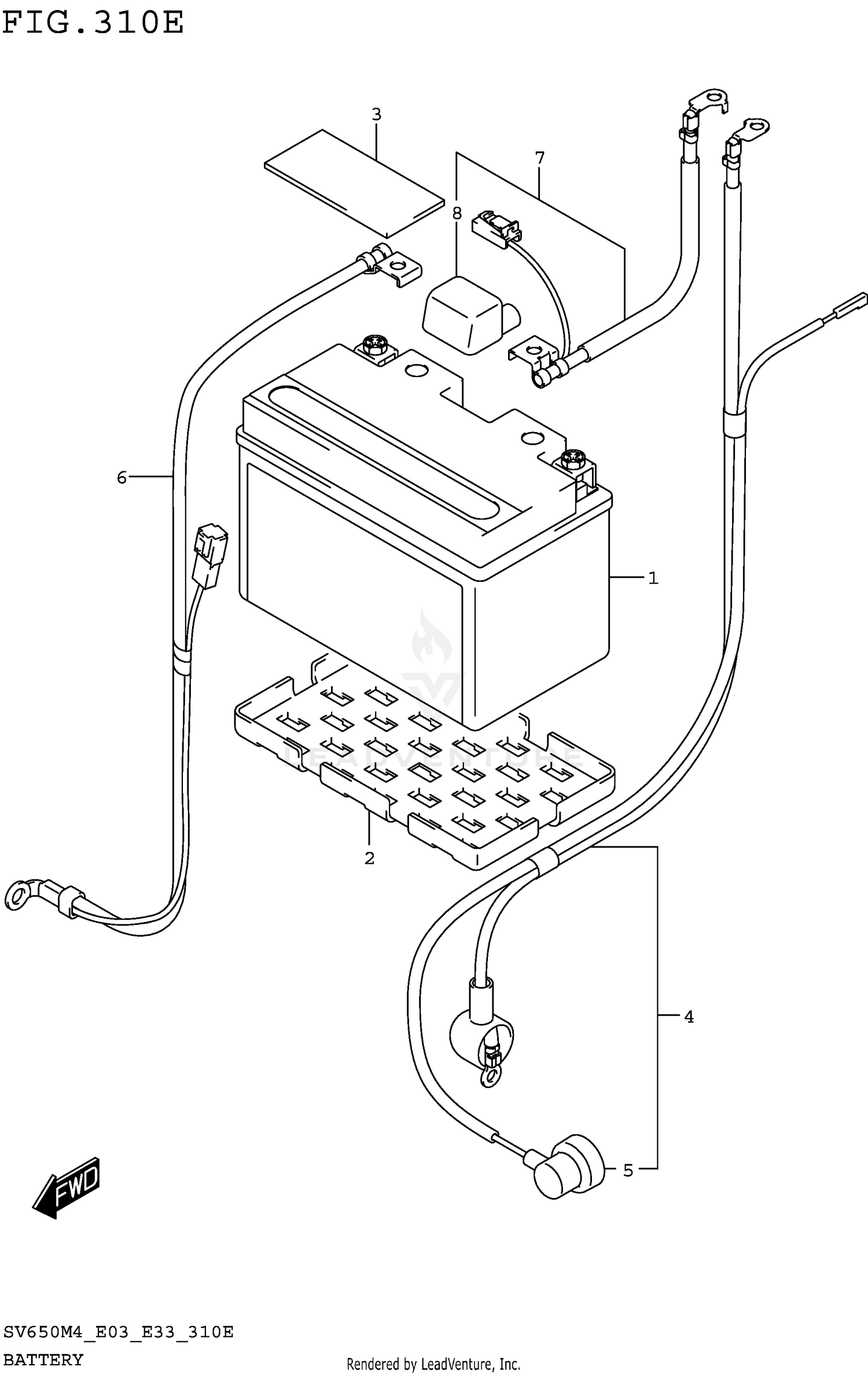 BATTERY (SV650XAM4 E28)