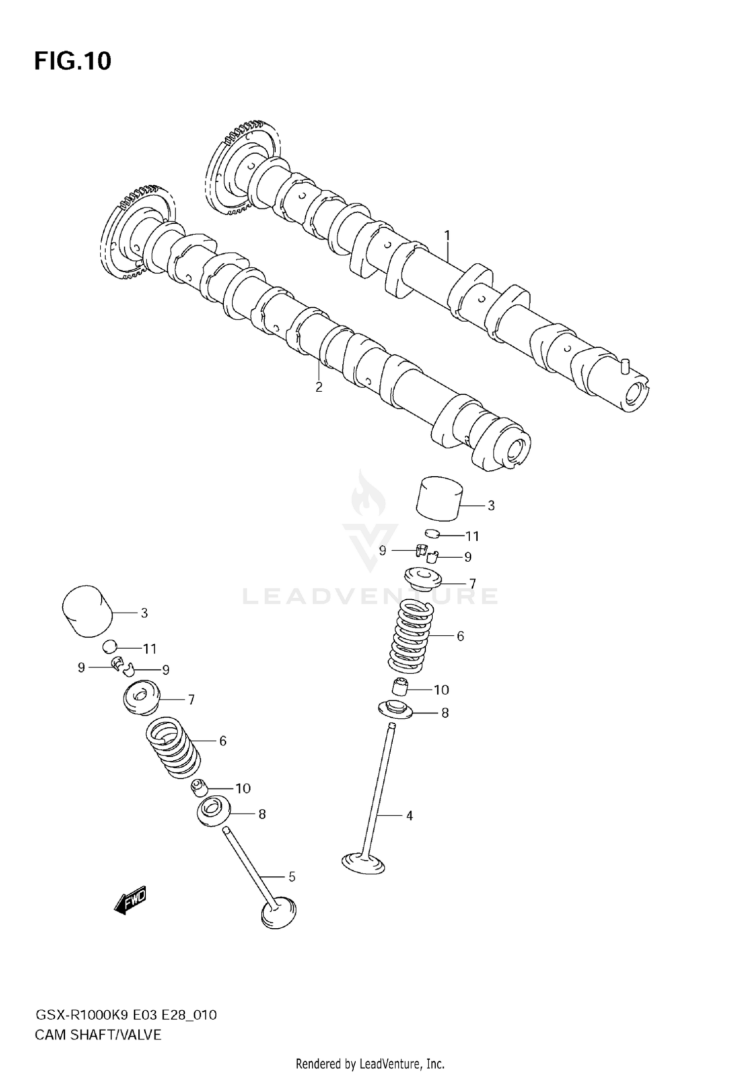CAMSHAFT - VALVE