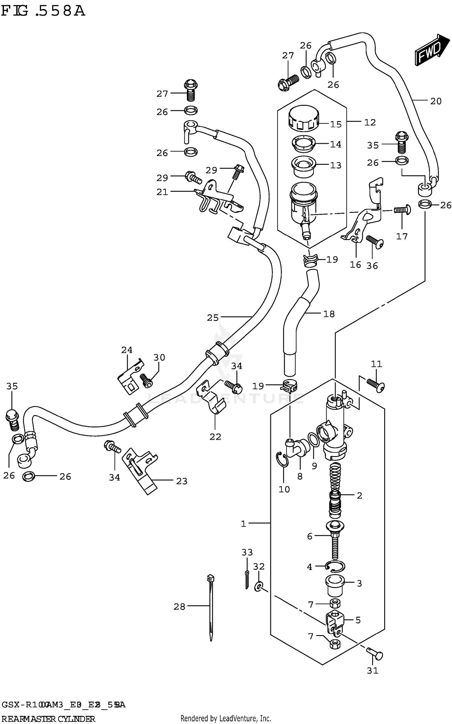 REAR MASTER CYLINDER