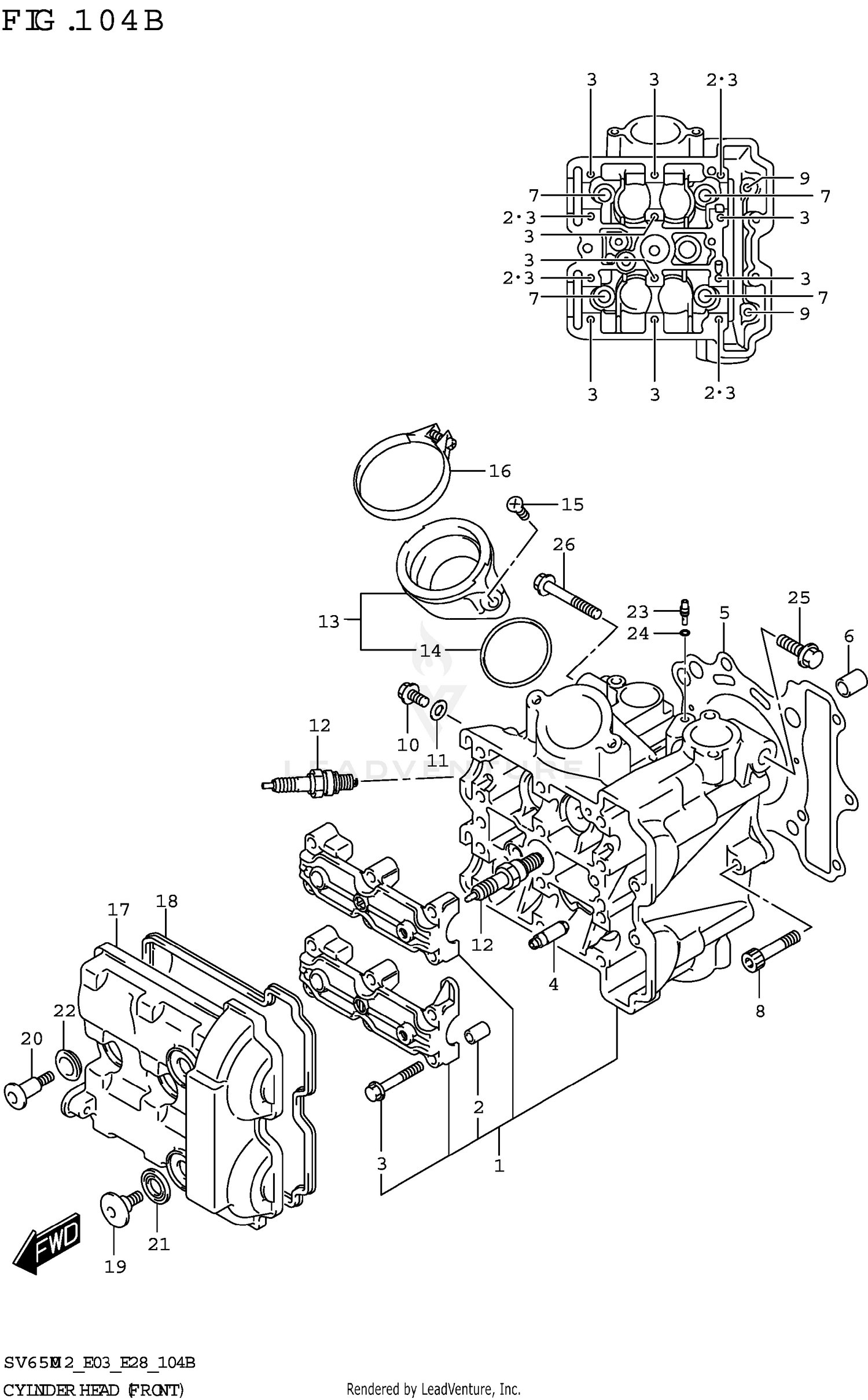 CYLINDER HEAD (FRONT)