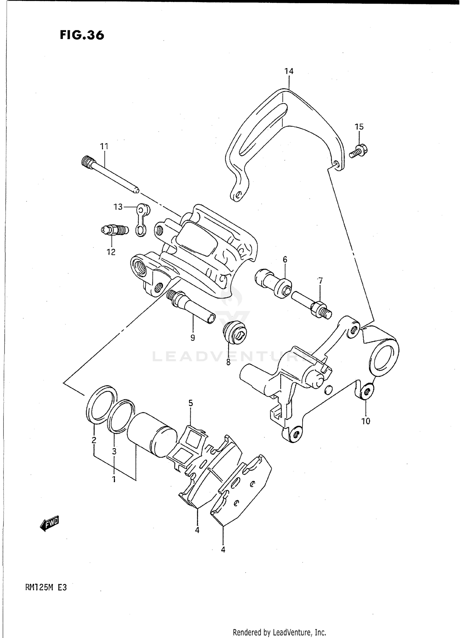 REAR CALIPERS (MODEL K)