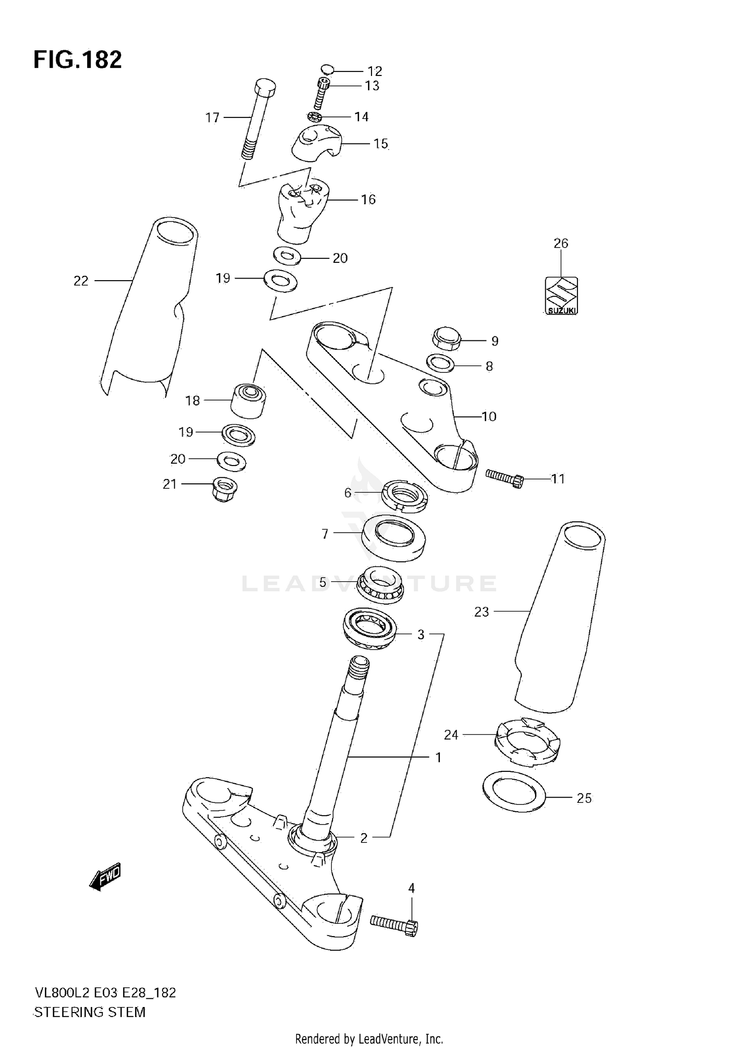 STEERING STEM (VL800  E03)