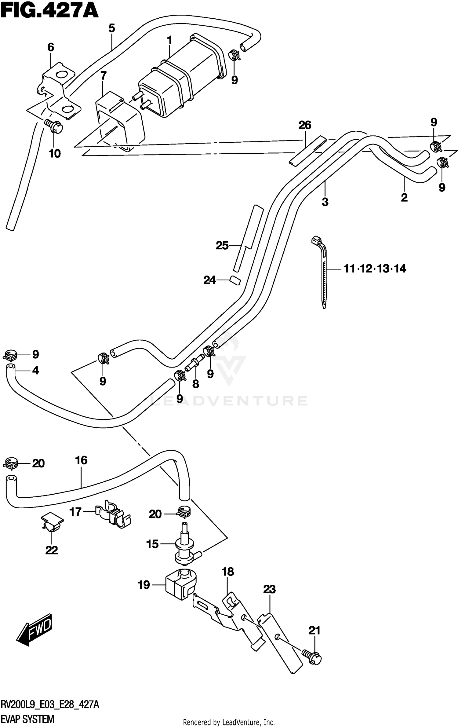 EVAP SYSTEM (RV200L9 E33)