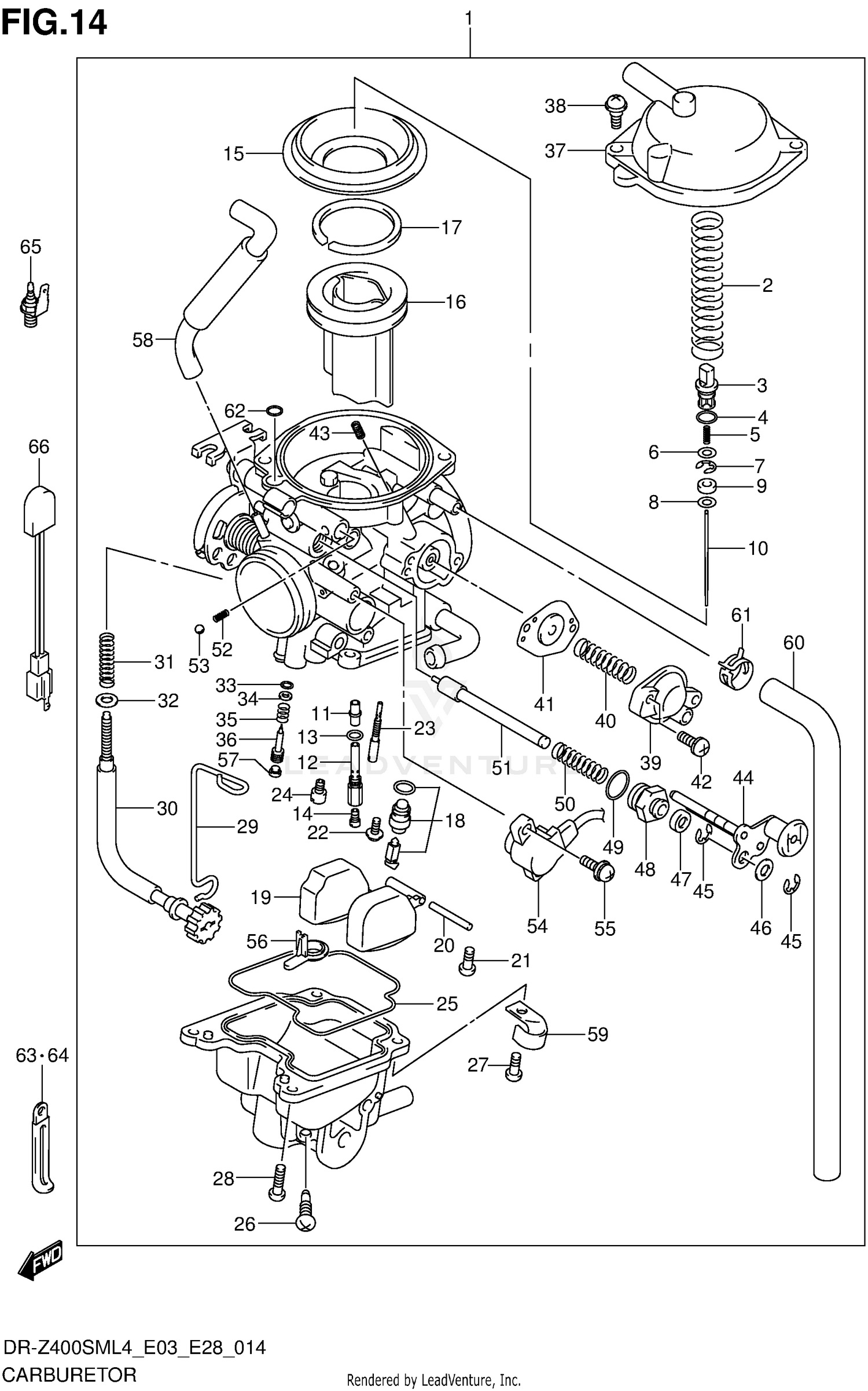 CARBURETOR (DR-Z400SML4 E33)