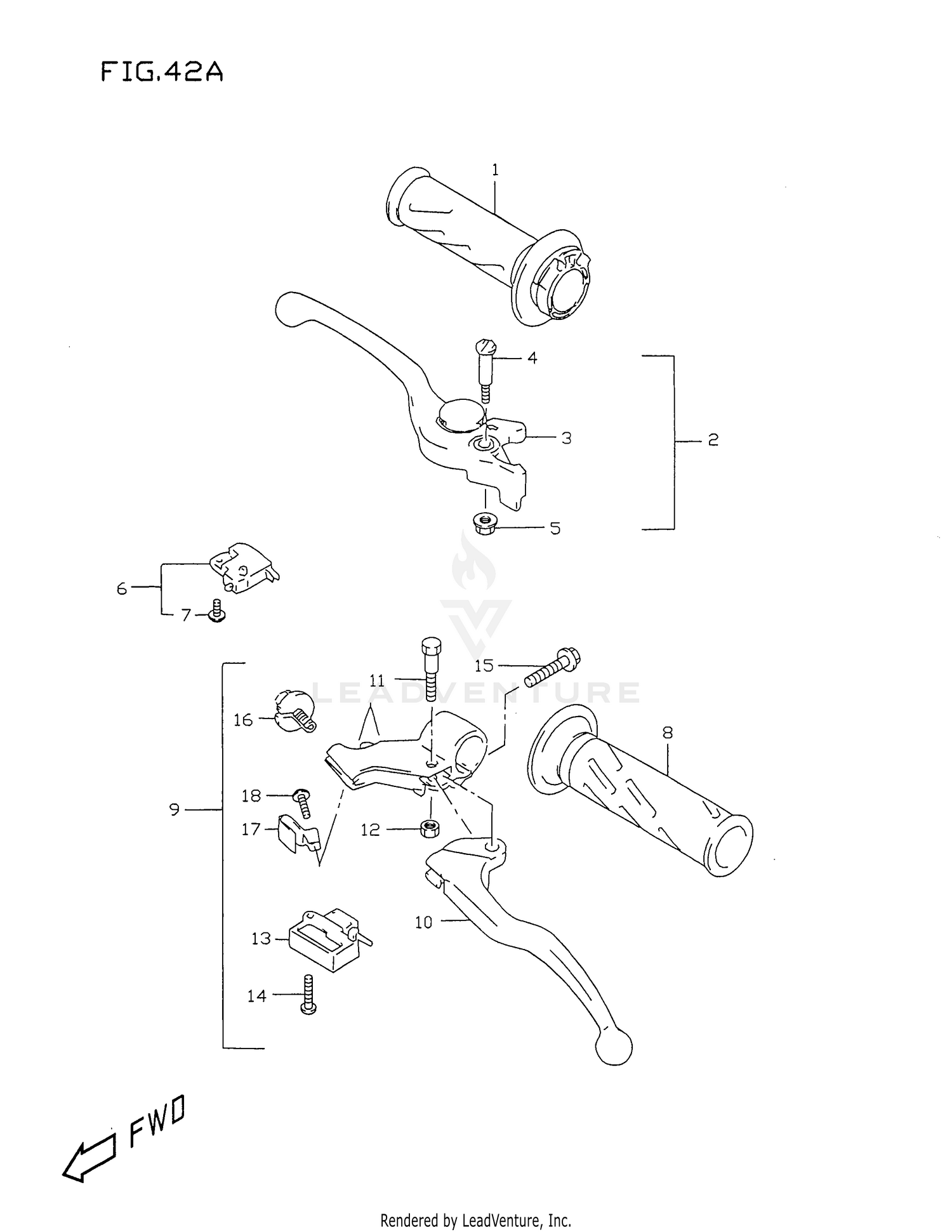 HANDLE LEVER (MODEL W/X)