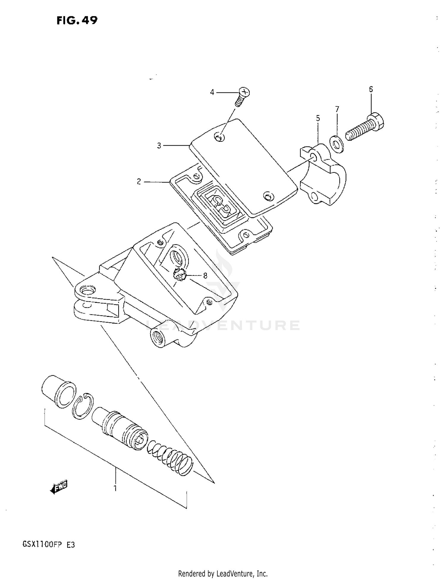 FRONT MASTER CYLINDER (J)