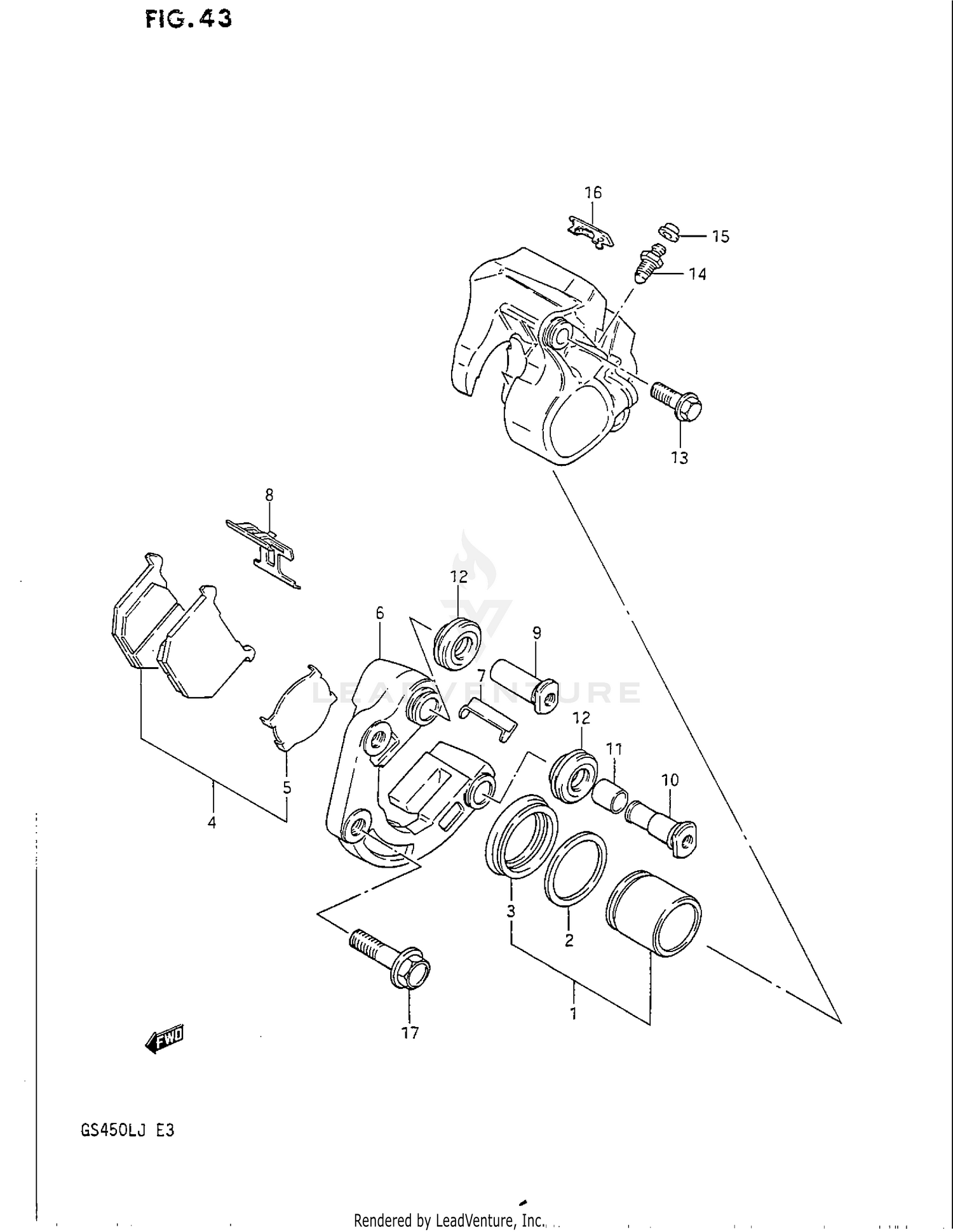 FRONT CALIPERS (MODEL F/G/H)