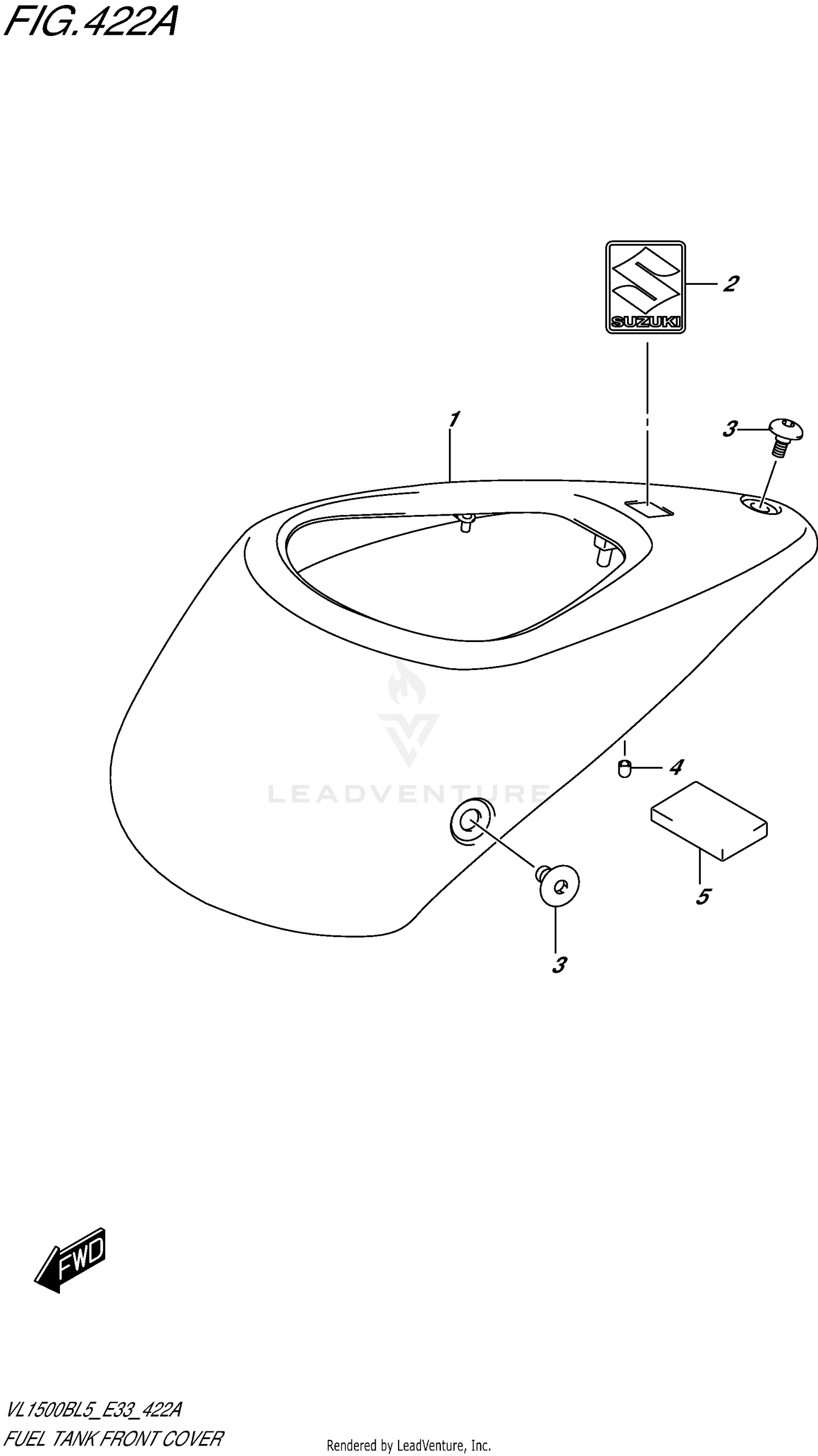 FUEL TANK FRONT COVER