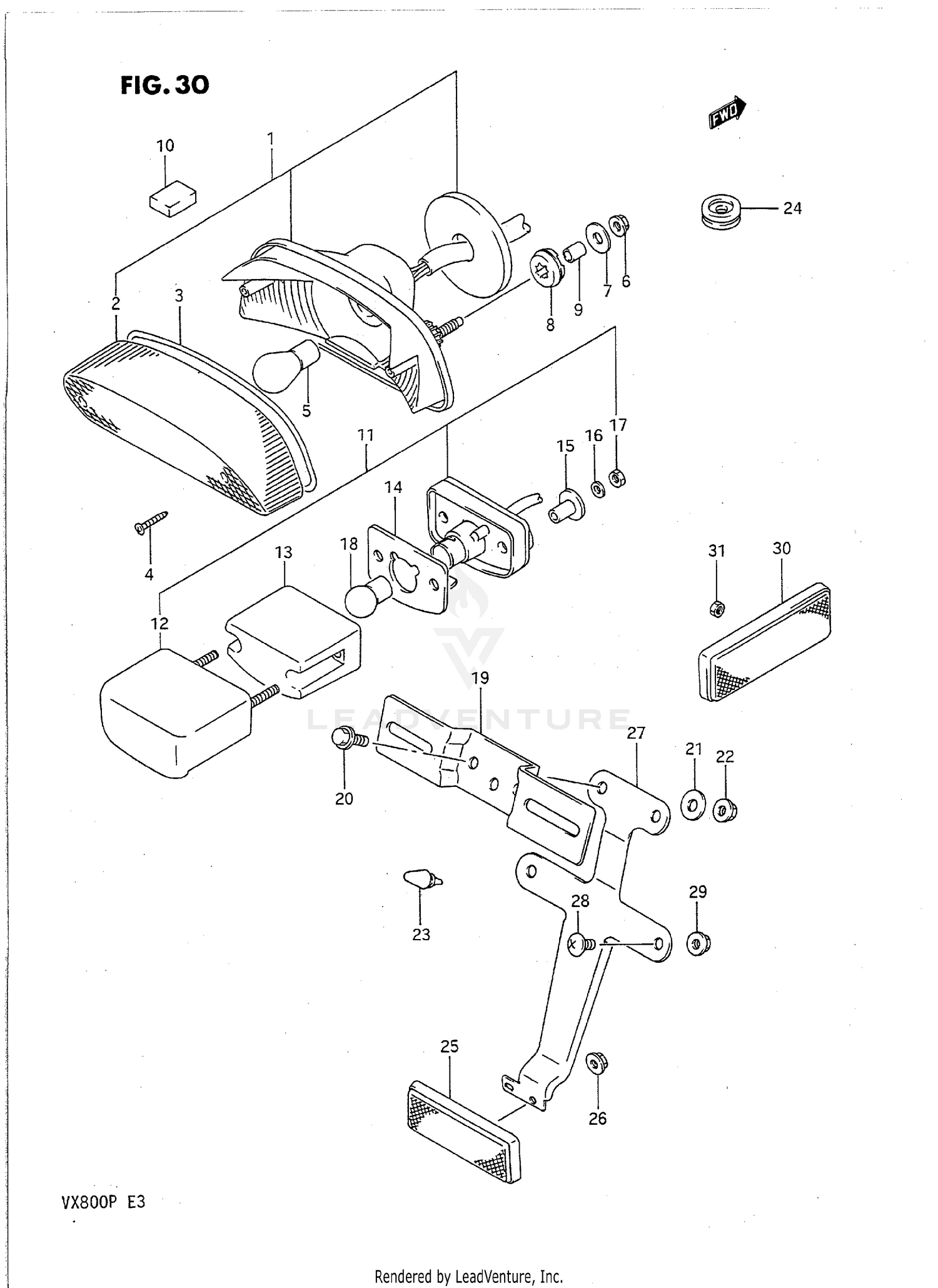 REAR COMBINATION LAMP